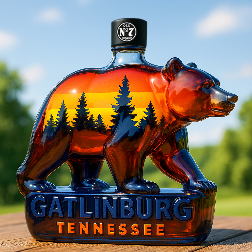 Gatlinburg Bear Whiskey Bottle