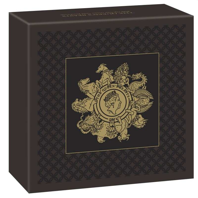 1oz Gold Coin 999.9 Royal Mint Queens Beasts Completer 2021