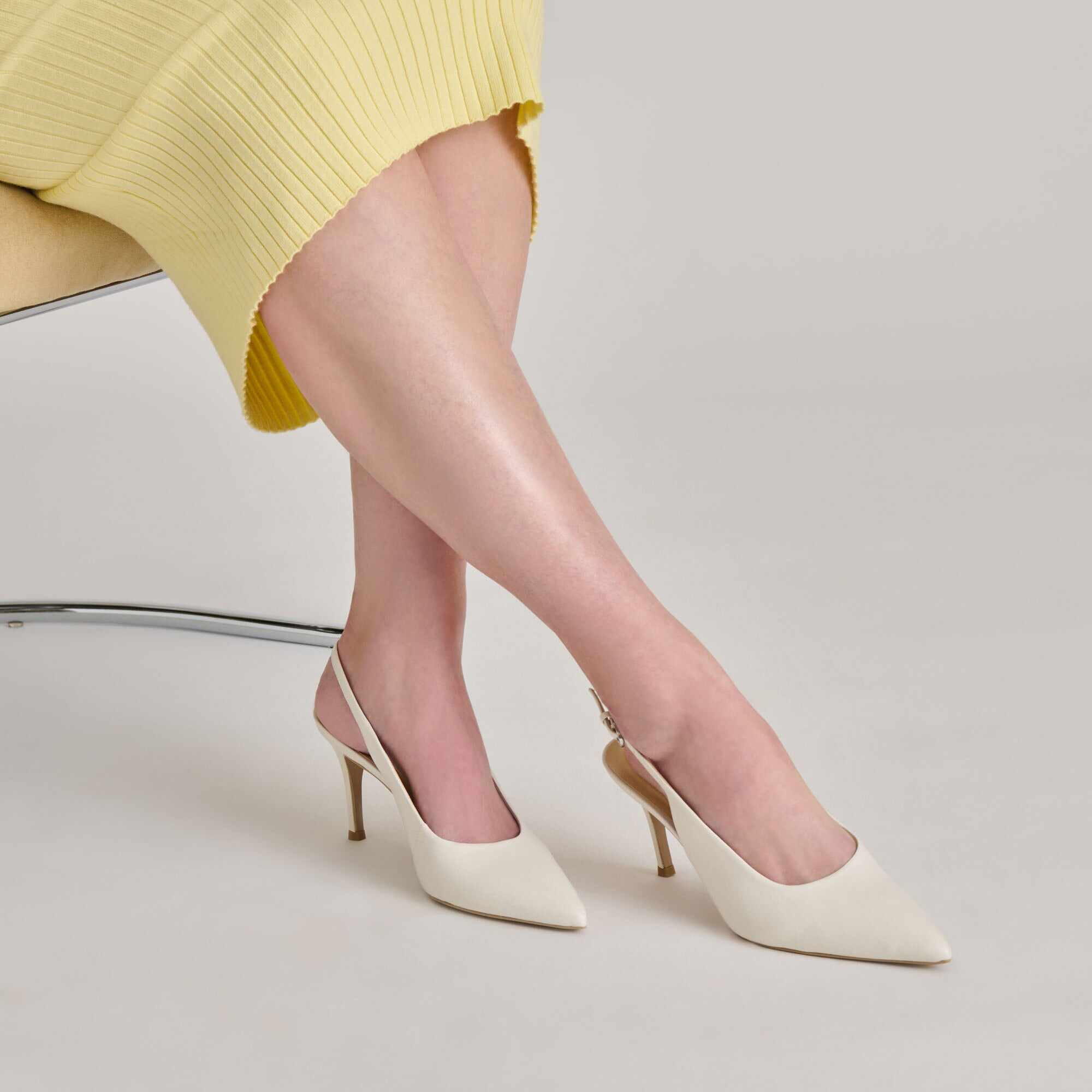 ELASI HEELS WHITE LEATHER