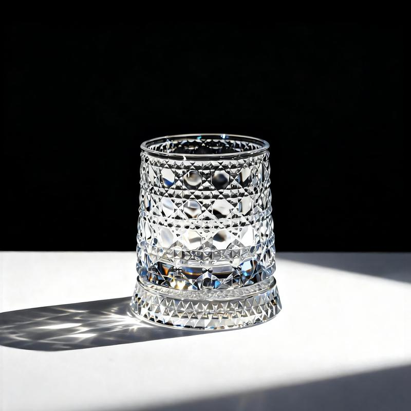 Luxury 360° Spinning Crystal Glass – Star-Cut Stress Relief Whiskey & Wine Glass, Elegant European Barware Gift，Rotating Glass Cup Spinning Glass Cup