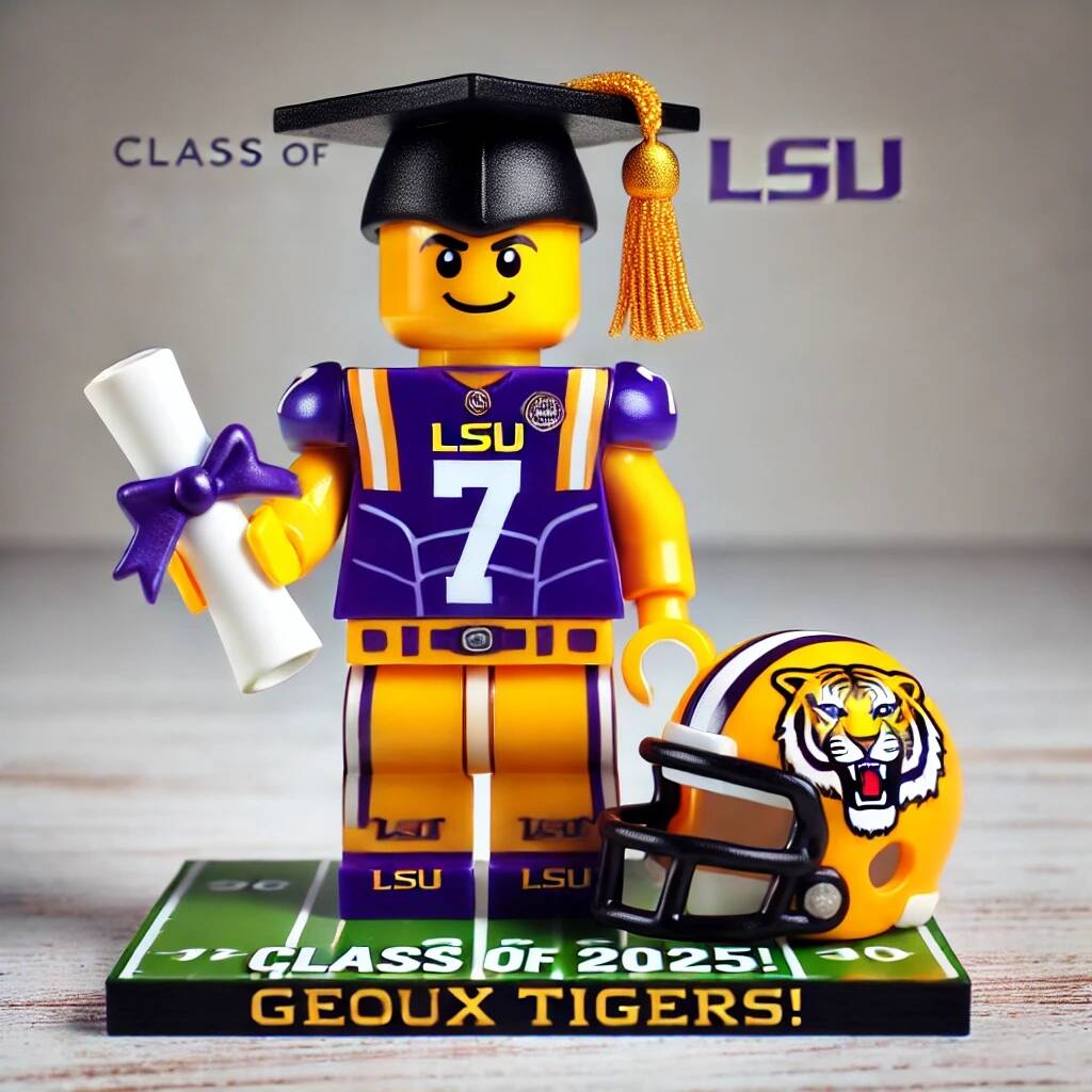 2025 College Football Graduation Minifigure Set