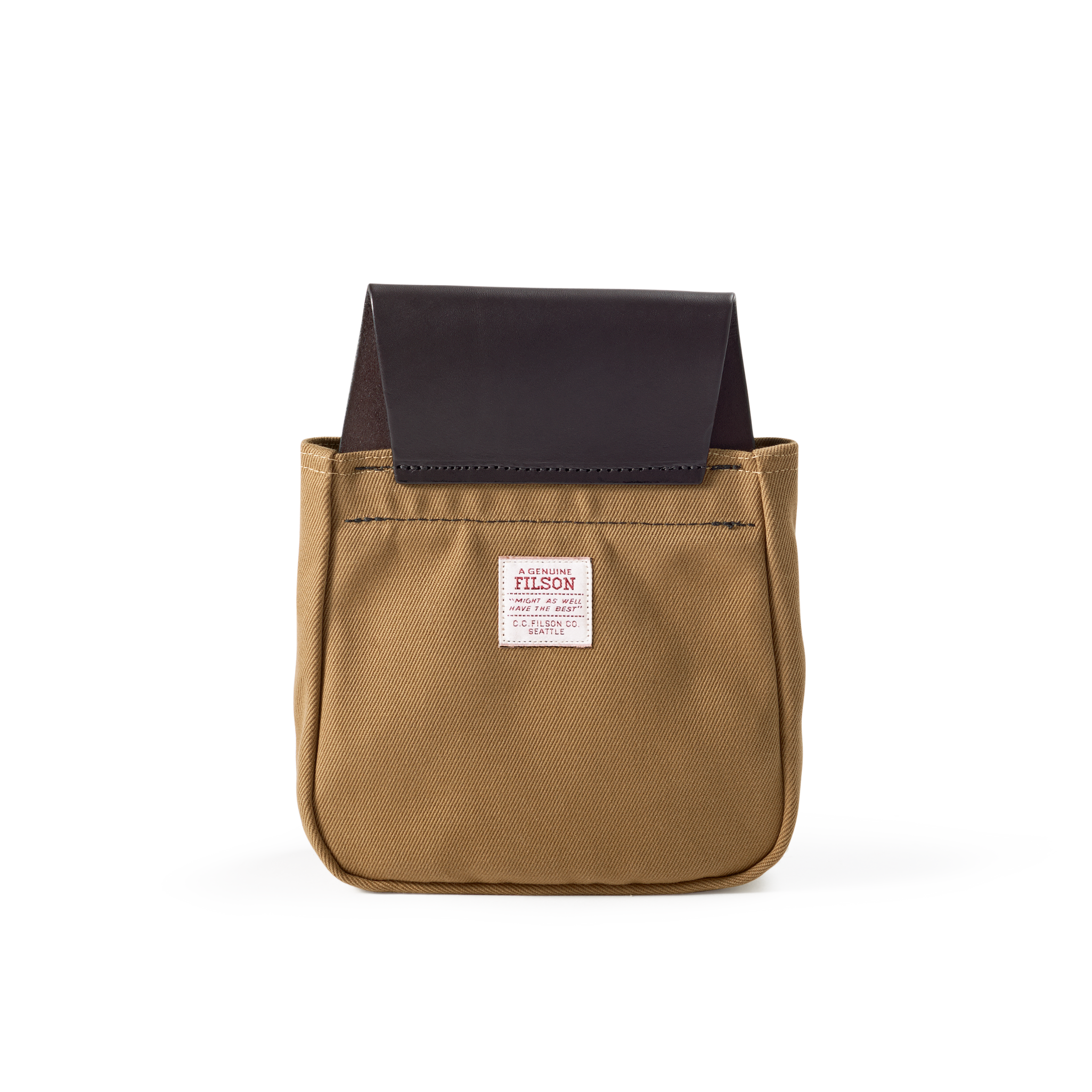 Rugged Twill Belt Pouch - Tan
