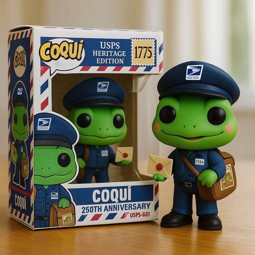 Postal Coquí – USPS 250th Anniversary Mini Figure