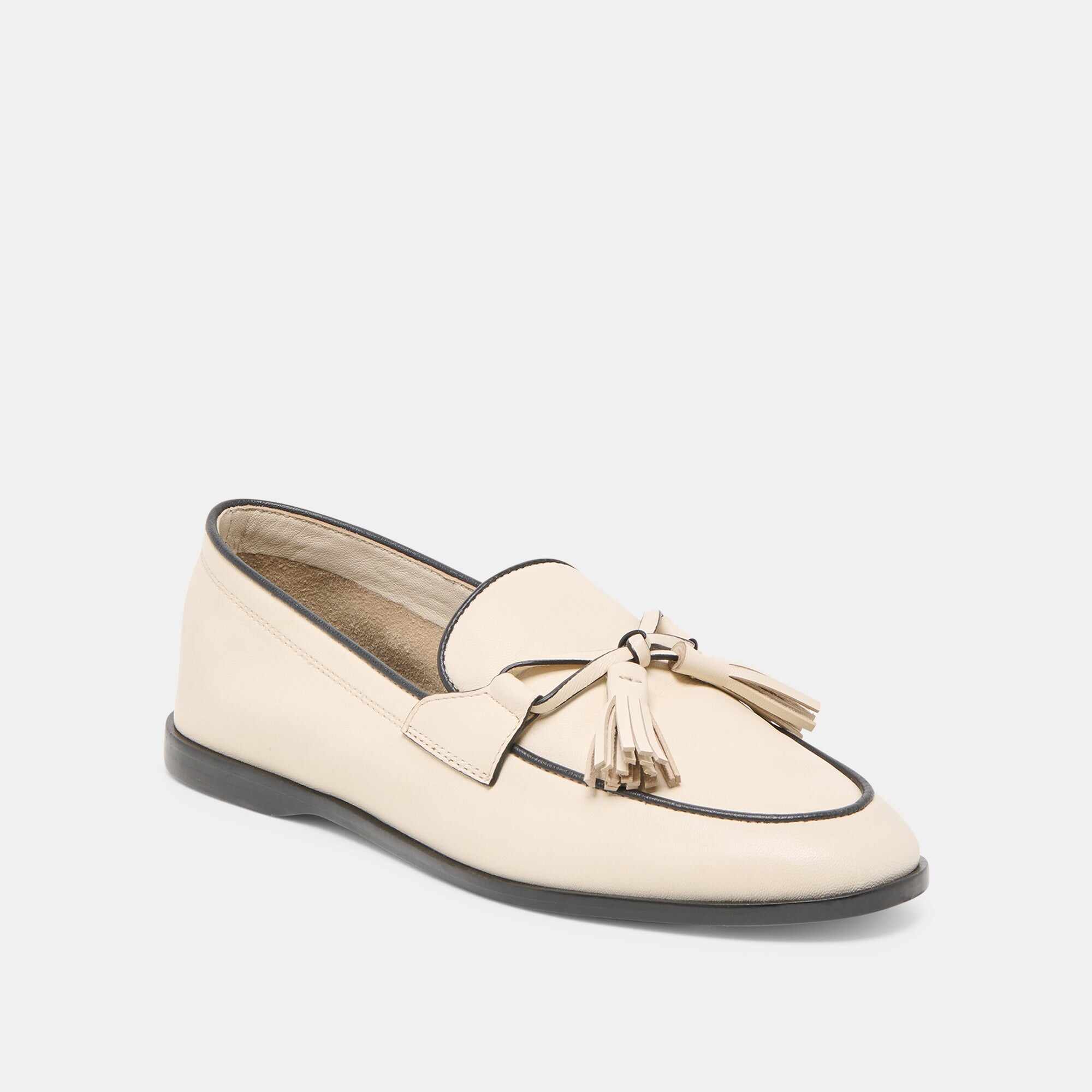 LOKLAN LOAFERS IVORY LEATHER