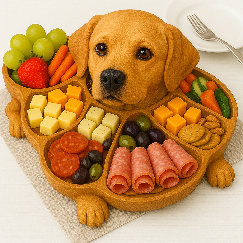 Super cute dog shaped deli dinner plate