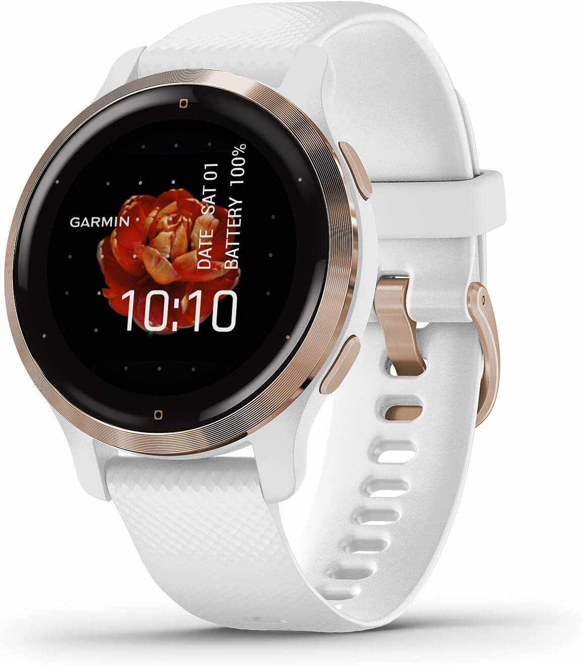 Garmin Venu 2, GPS Smartwatch with Advanced Health Monitoring and Fitness Features, Slate Bezel with Black Case and Silicone Band , 27.9 mm