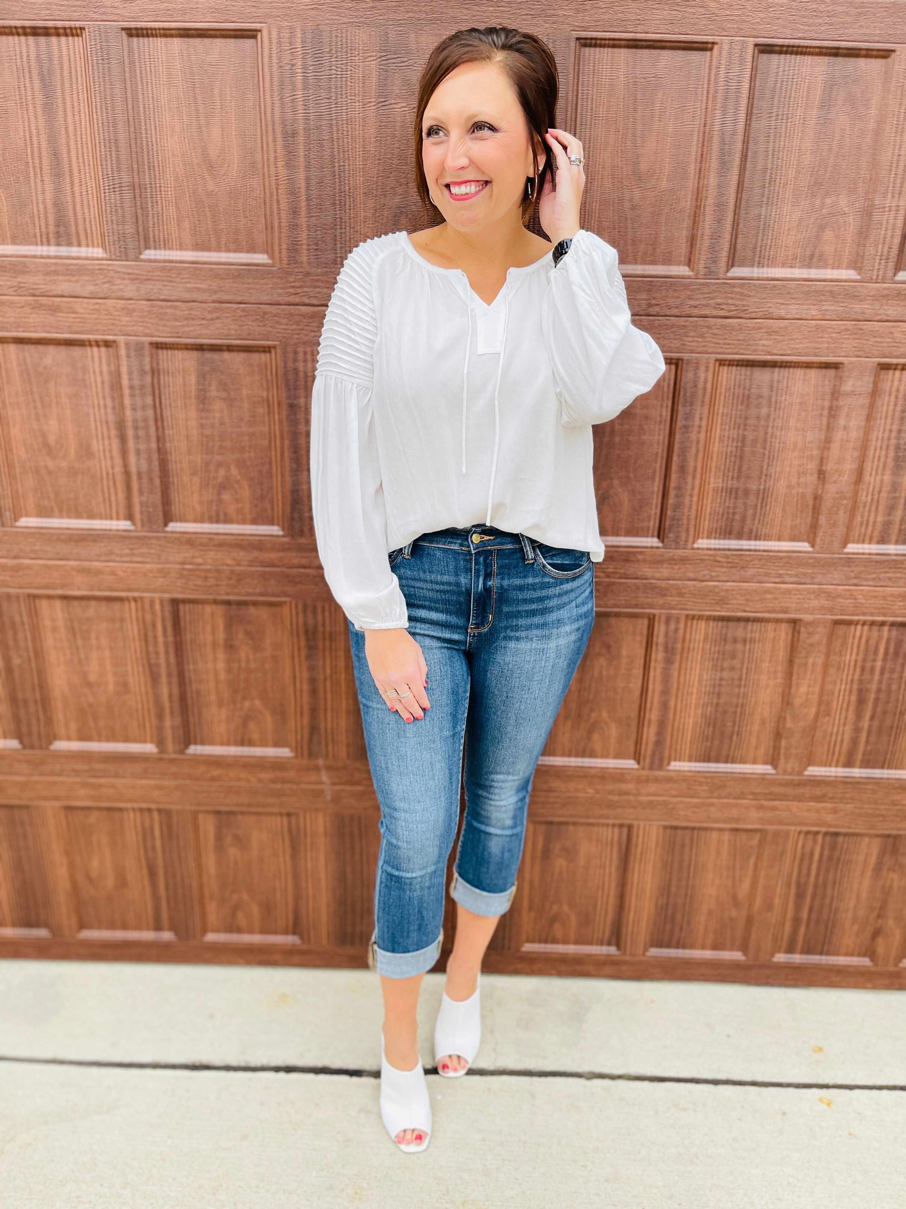 PLUS/REG Two in One Cuff This Way Skinny Jean / Capri