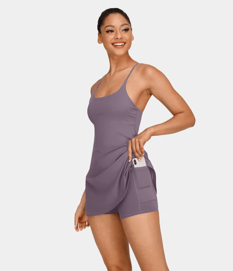🔥Flash Sale🔥Softlyzero Plush Backless Active Dress-Easy Peezy