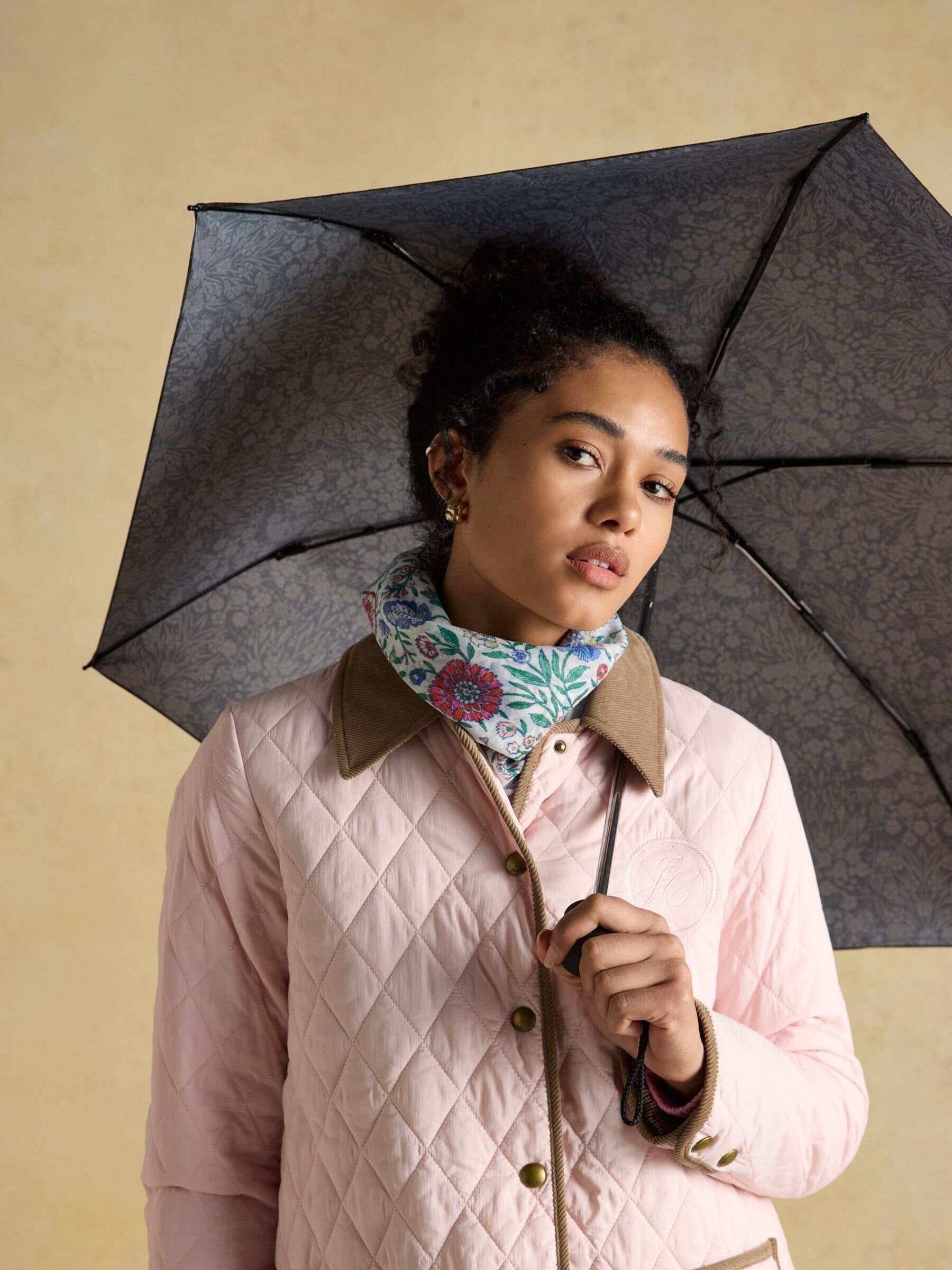 Rayne Green Printed Umbrella