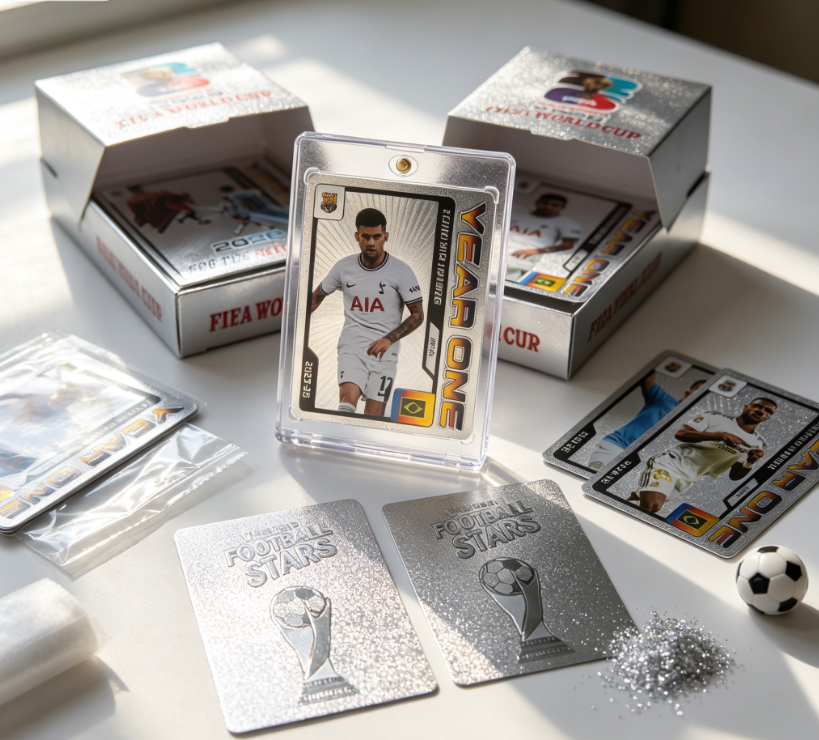 55 Silver Foil Soccer Star Cards – 2026 Collectible Player Set!