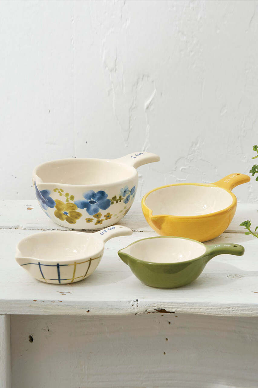 Hand-Painted Measuring Cups