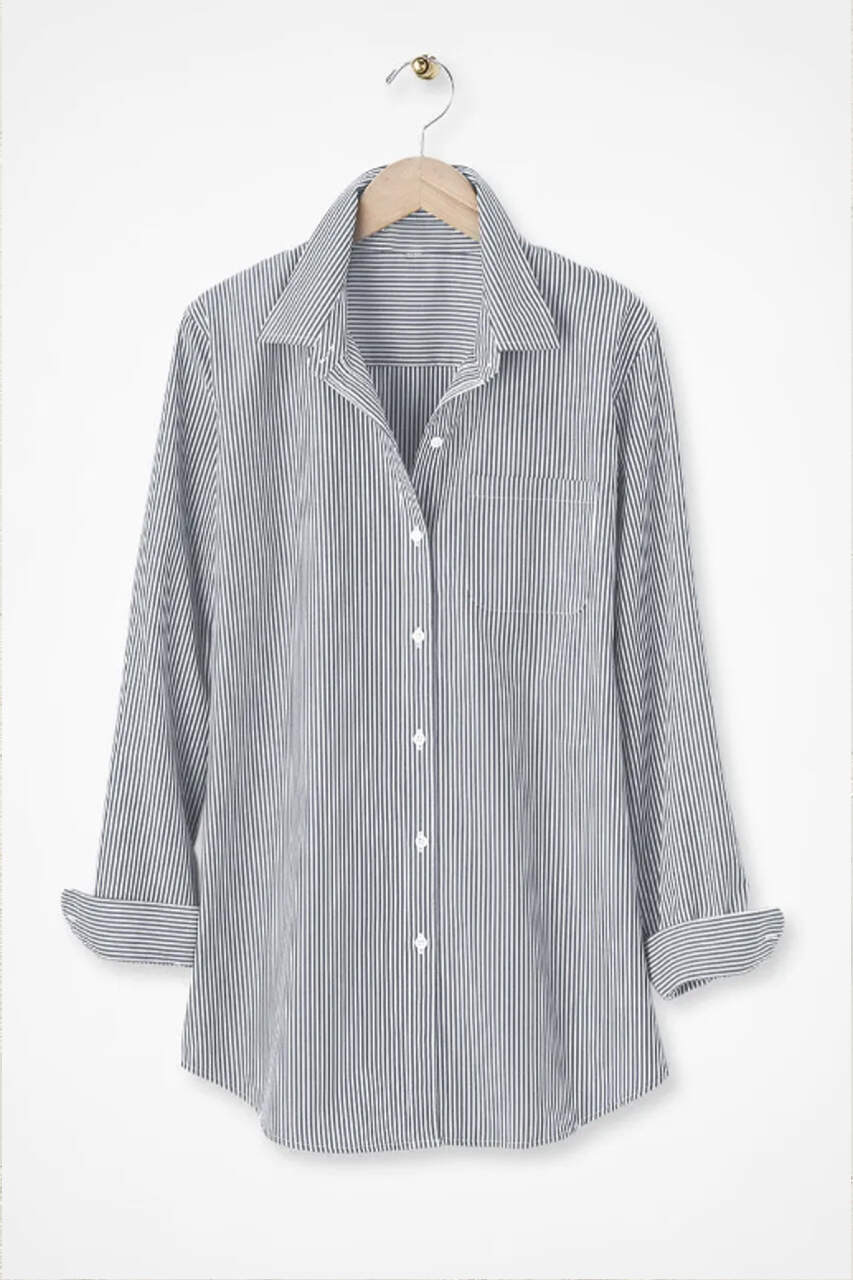 Striped Anytime No-Iron Tunic