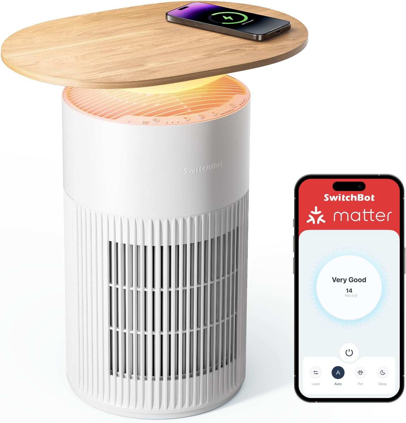 SwitchBot Air Purifier for Home Large Room up to 3620 ft²