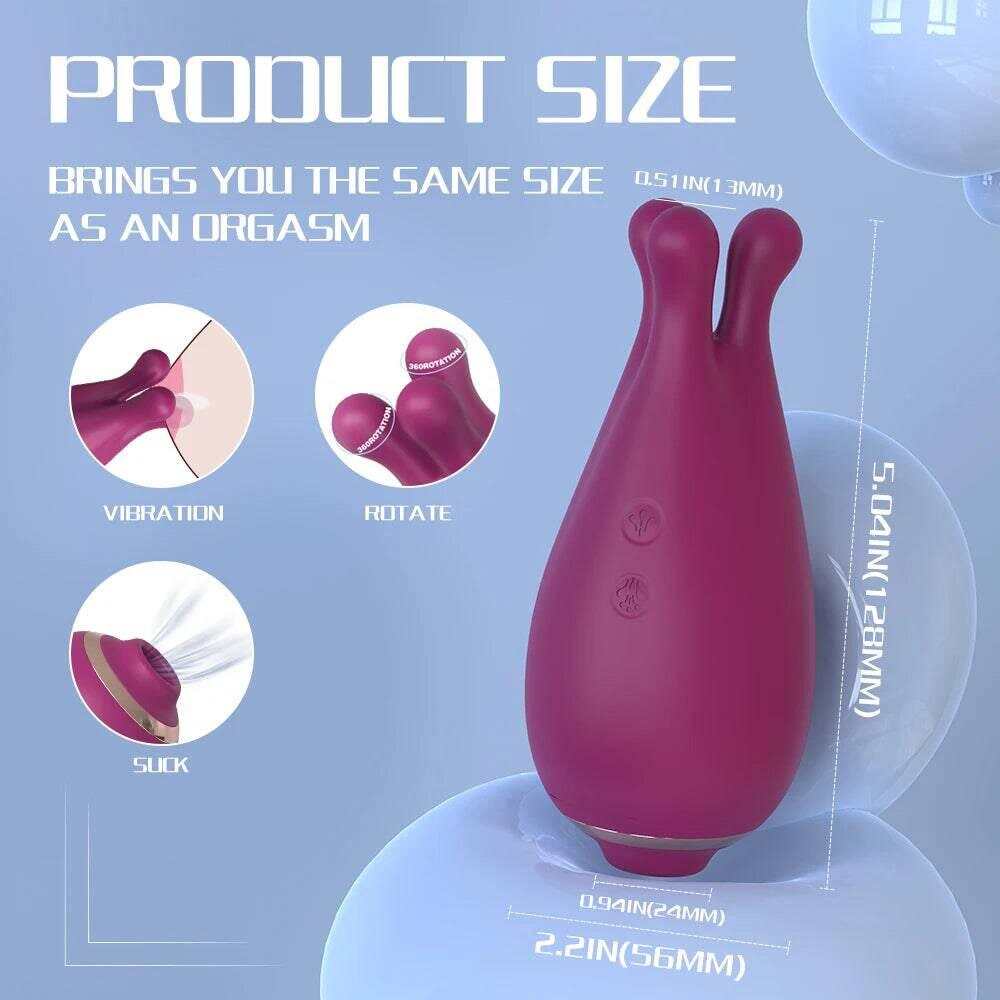 2-in-1 Clit Sucker & Vacuum Stimulator: Powerful Vibrator for Women