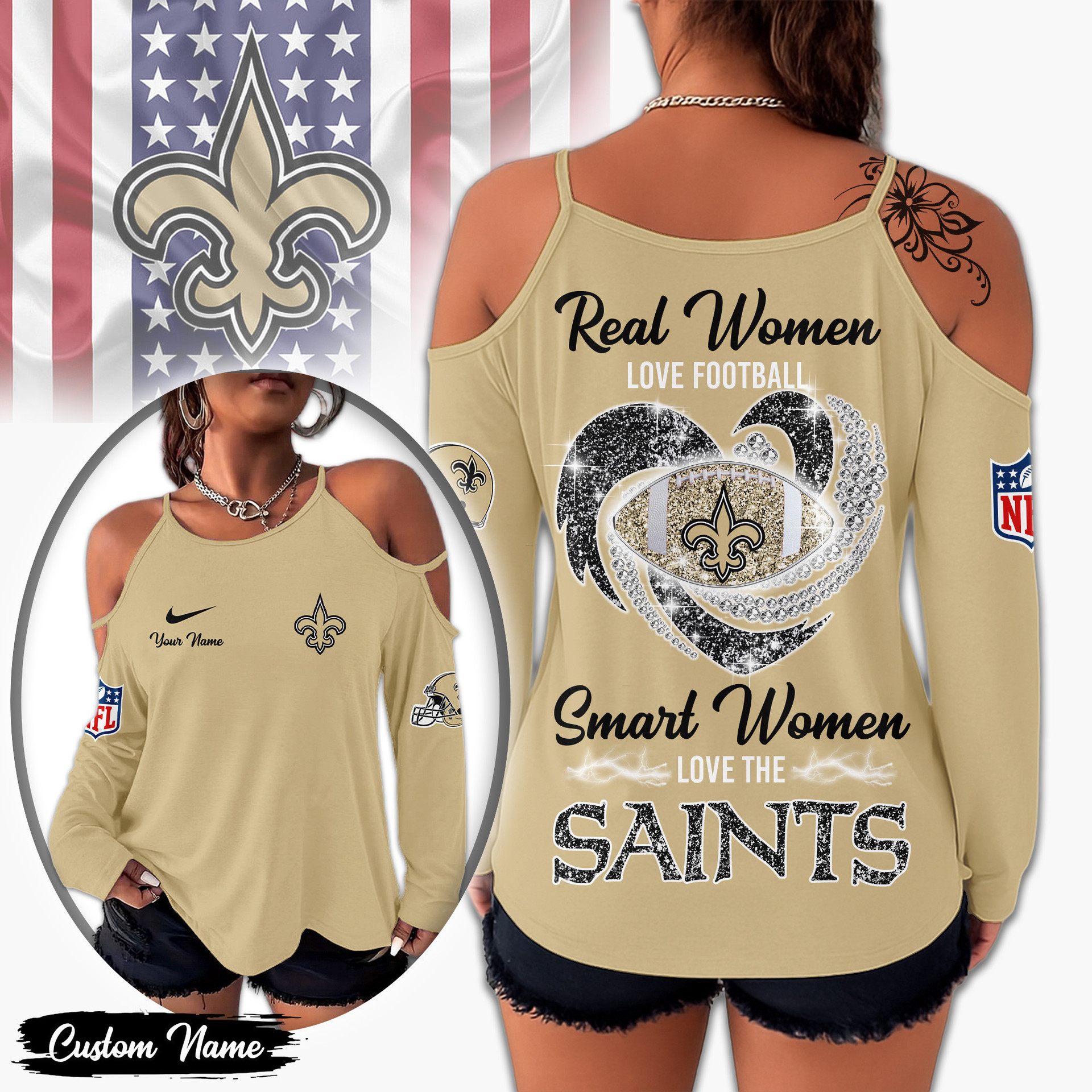 New Orleans Saints | Premium NFL Lady Tshirt TD