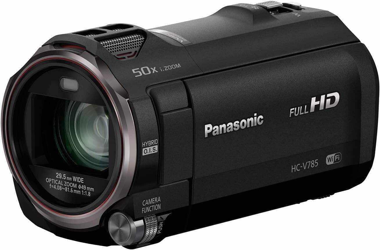 Panasonic Full HD Video Camera Camcorder HC-V180K, 50X Optical Zoom, 1/5.8-Inch BSI Sensor, Touch Enabled 2.7-Inch LCD Display (Black)