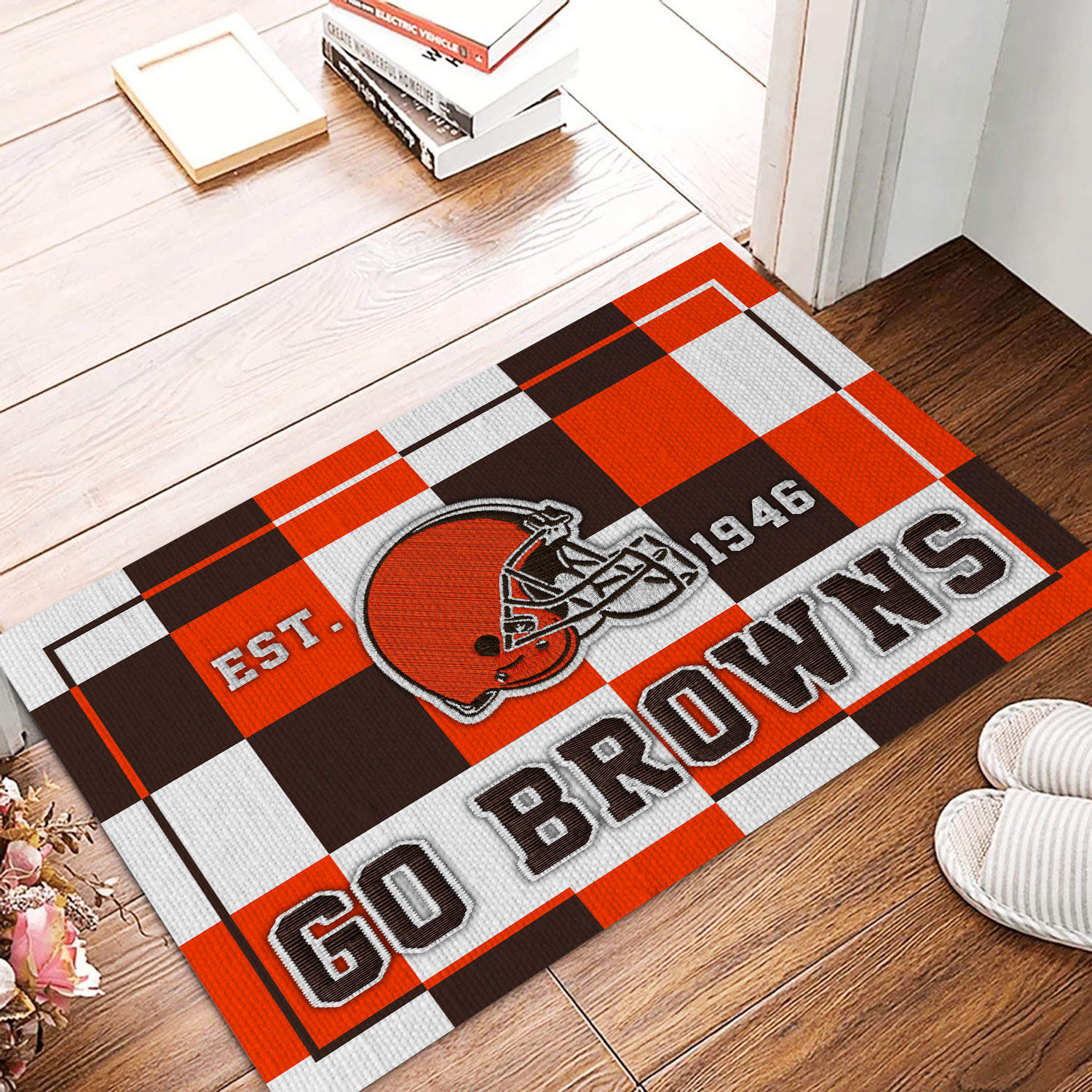 Cleveland Browns | Premium NFL Classic Plaid Doormat NY