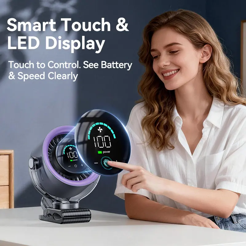 🔥Last Day 69% OFF✨4000mAh rechargeable portable clip on fan