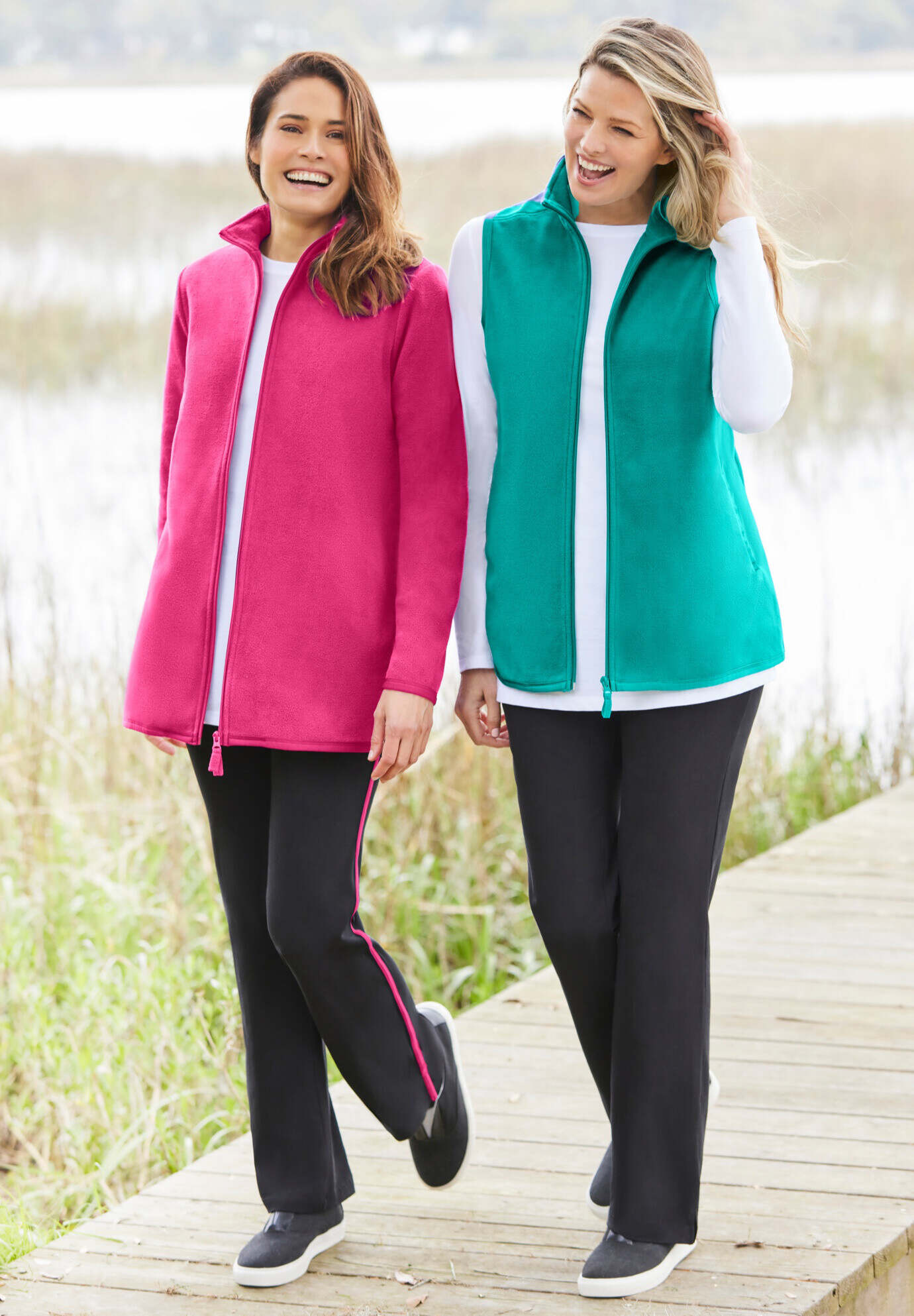 Zip-Front Microfleece Jacket