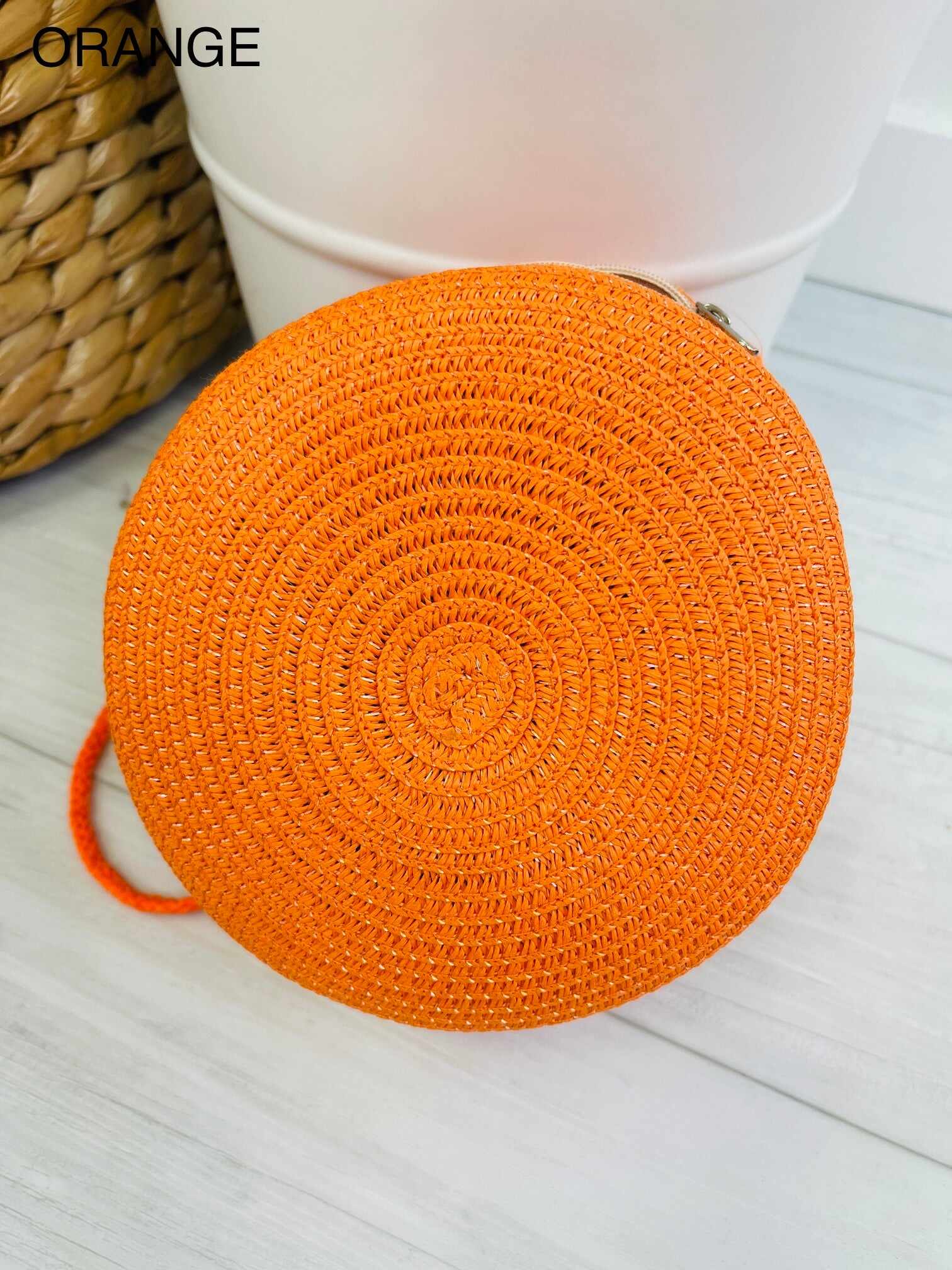 Mini Straw Circle Bag-Multiple Colors!