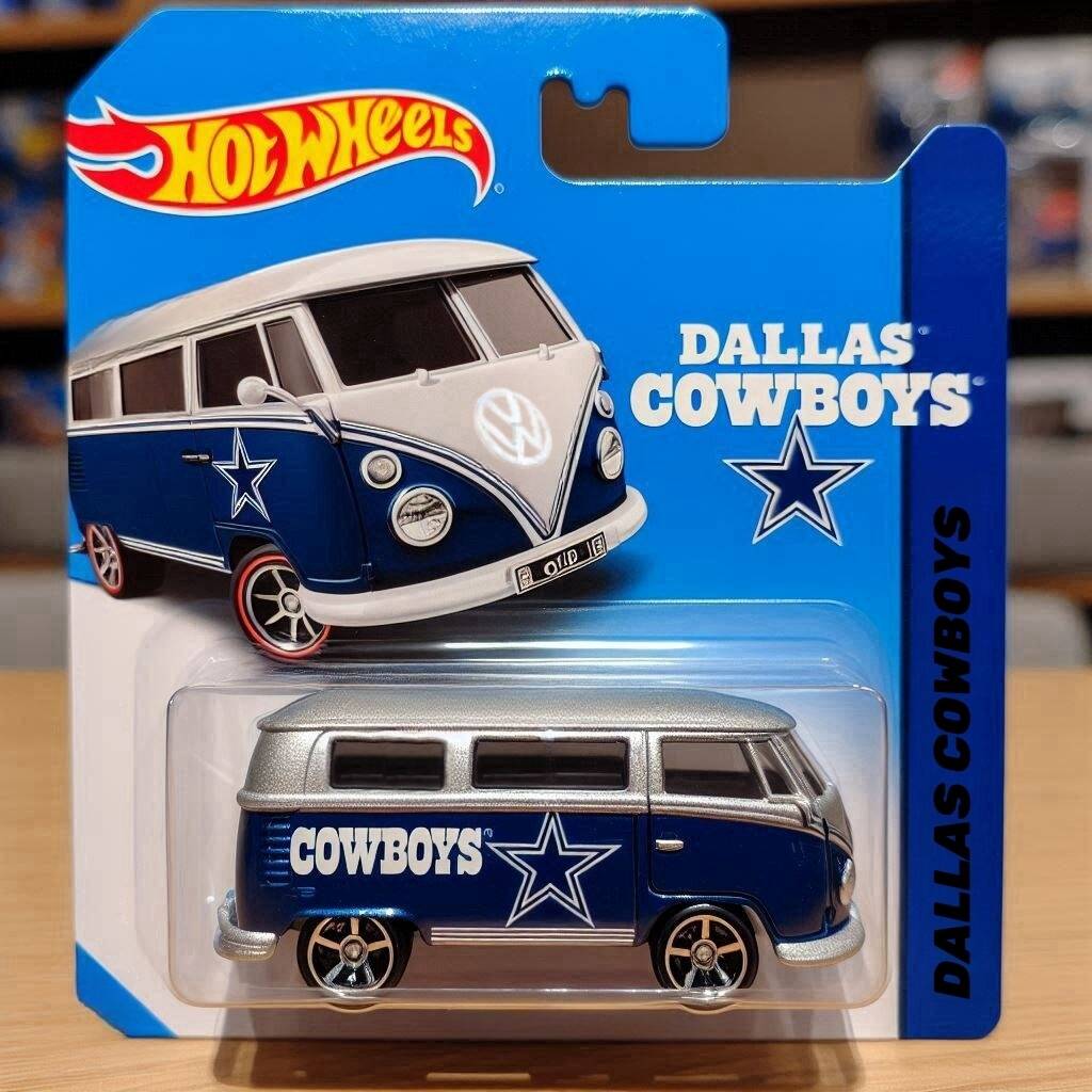 🚌🏈Football Team T2 camper Hot Wheels