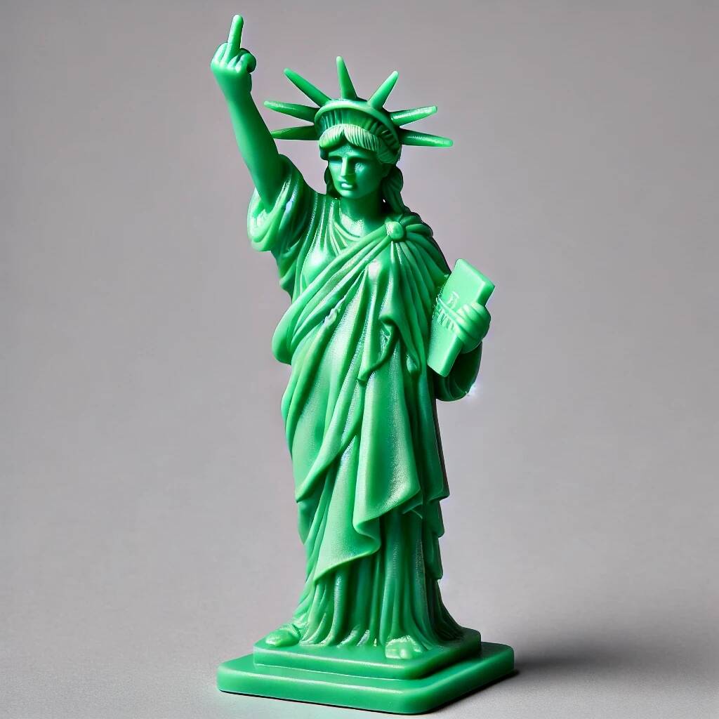 🖕🗽Funny Liberty's Rebellion Figure