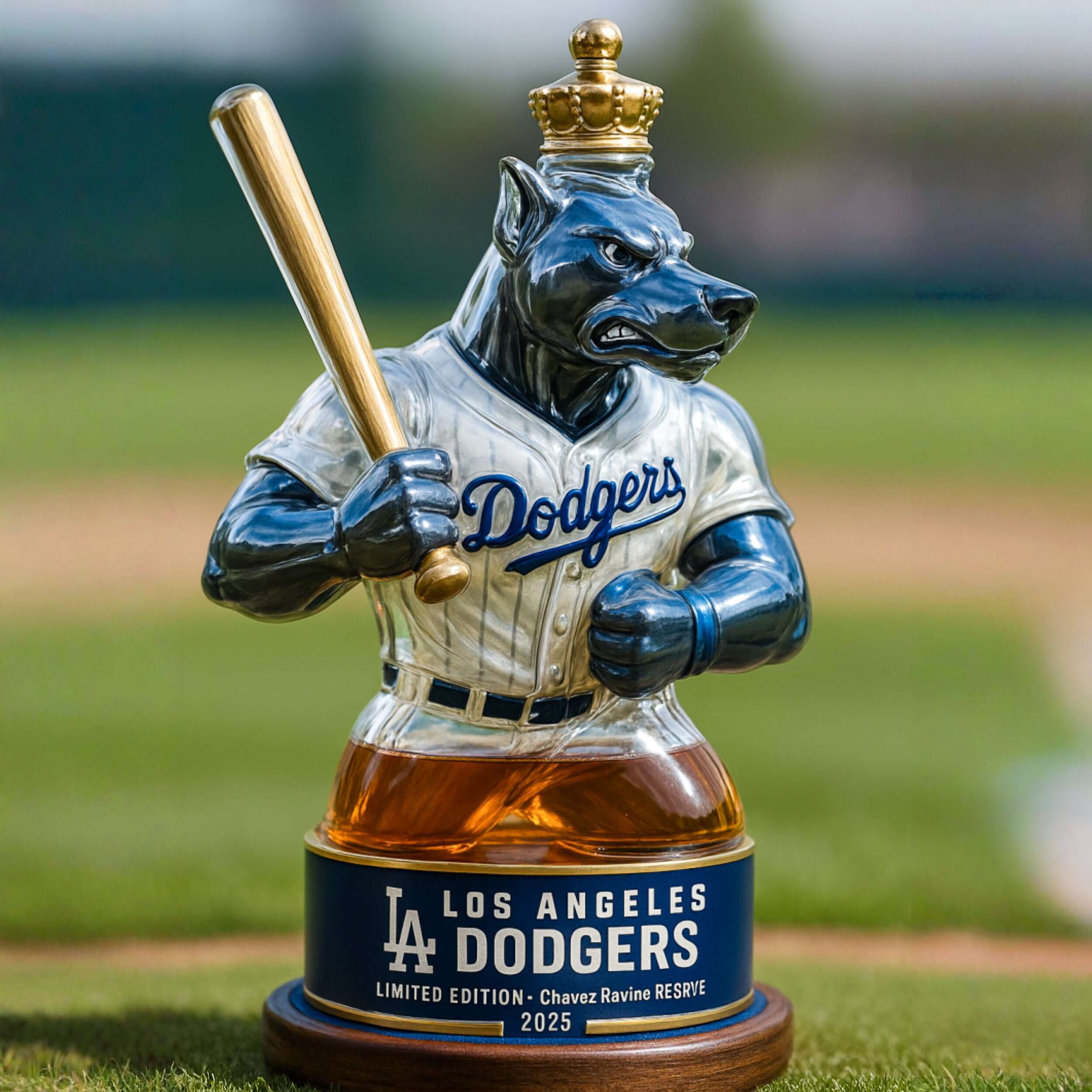 Los Angeles Dodgers Whiskey Bottle