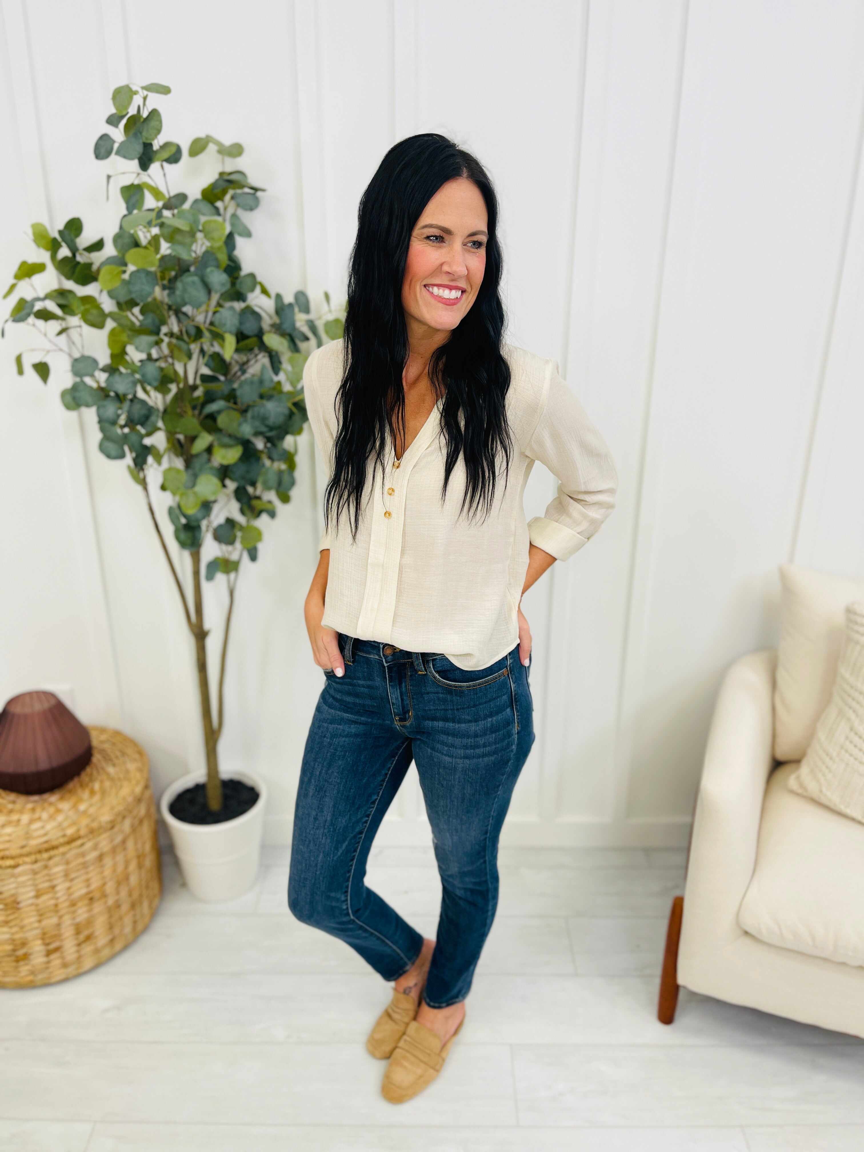 Mid Rise Plus/Reg Everyday Essential Relaxed Fit Jeans - Multiple Inseams!