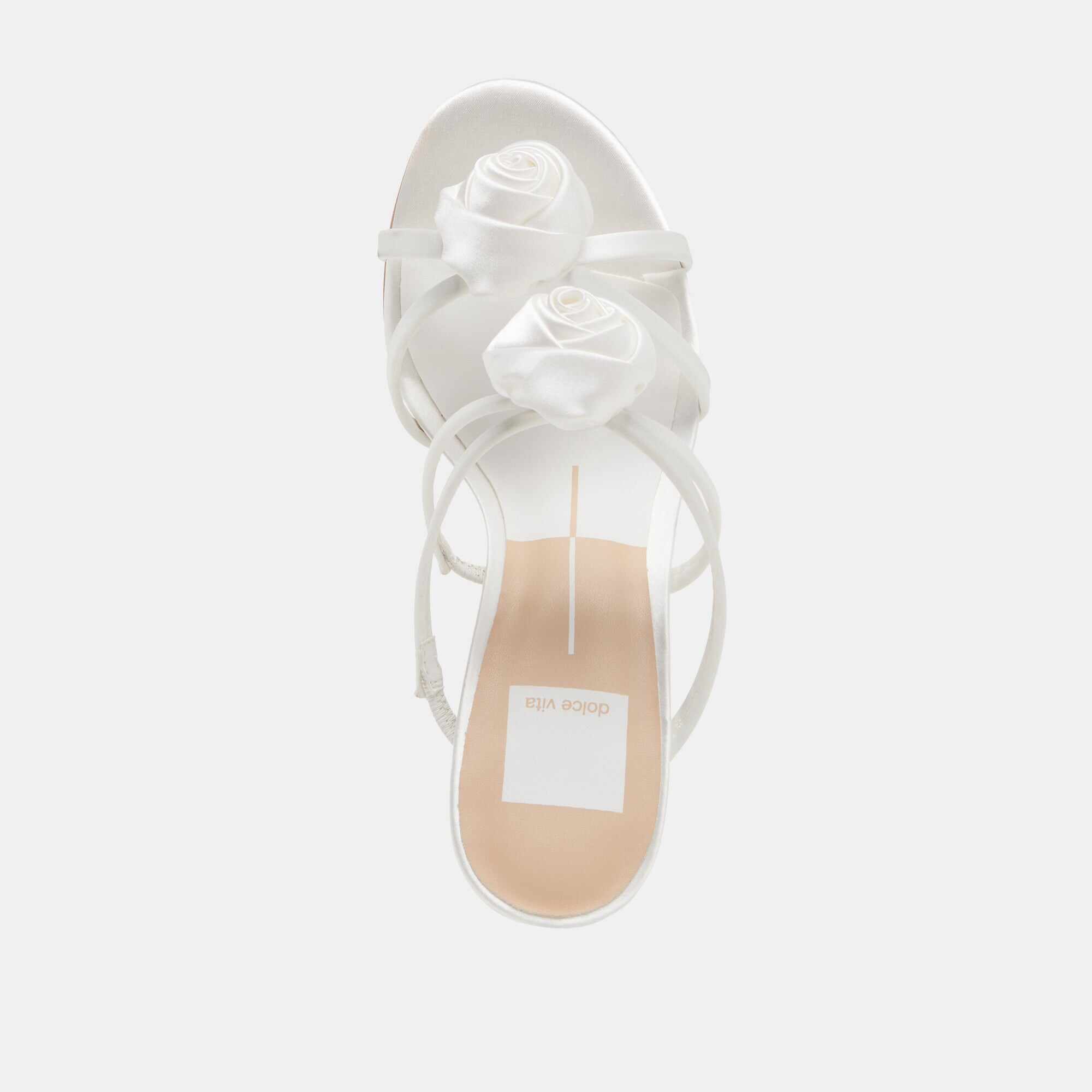 LINZY HEELS TRUE WHITE SATIN
