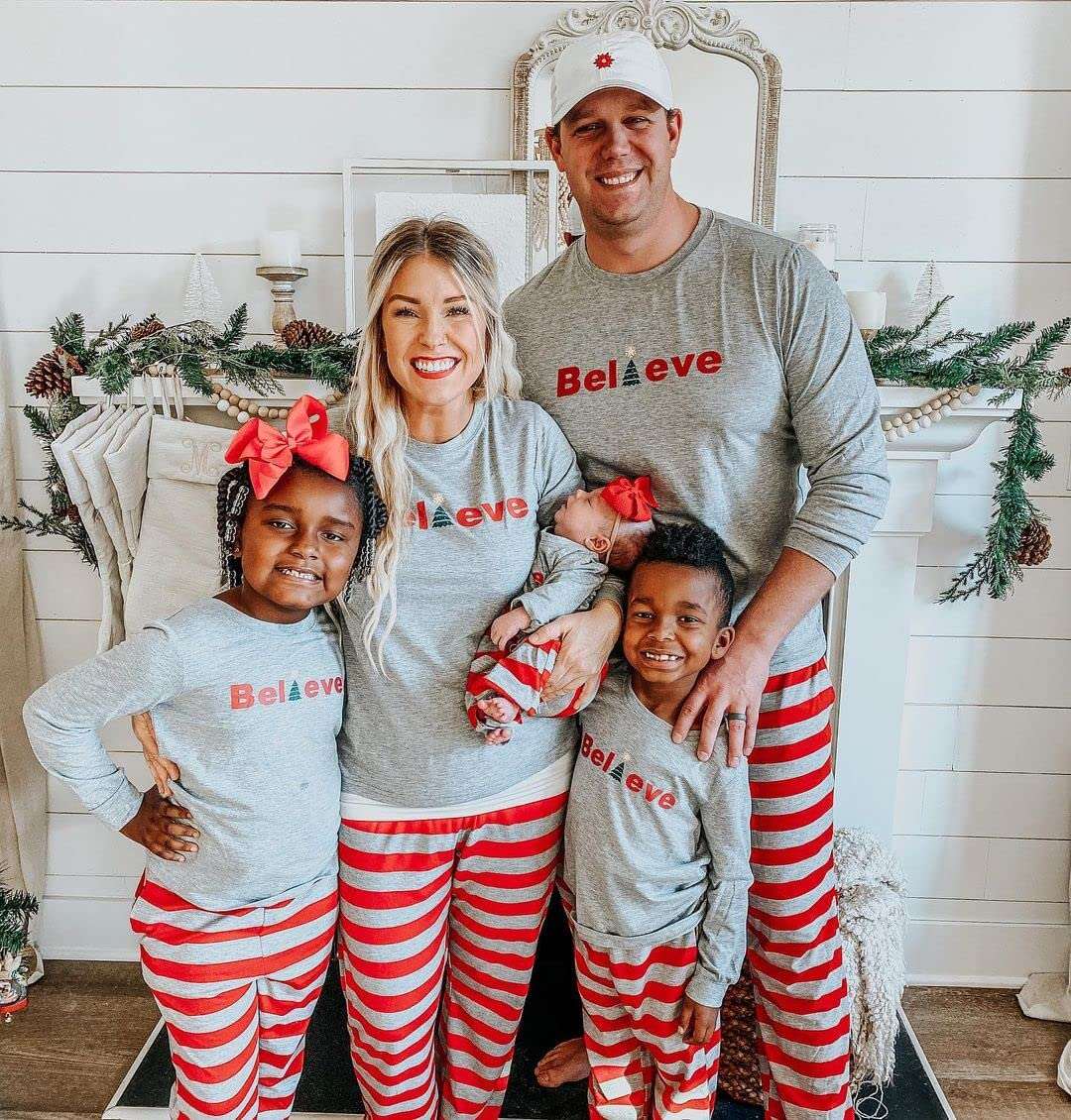 Merry Christmas Believe Family Matching Pajamas Set