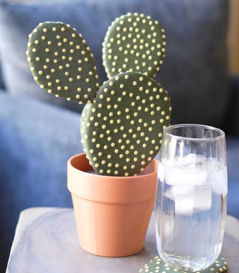 Coaster Cactus 3D Printed Plant