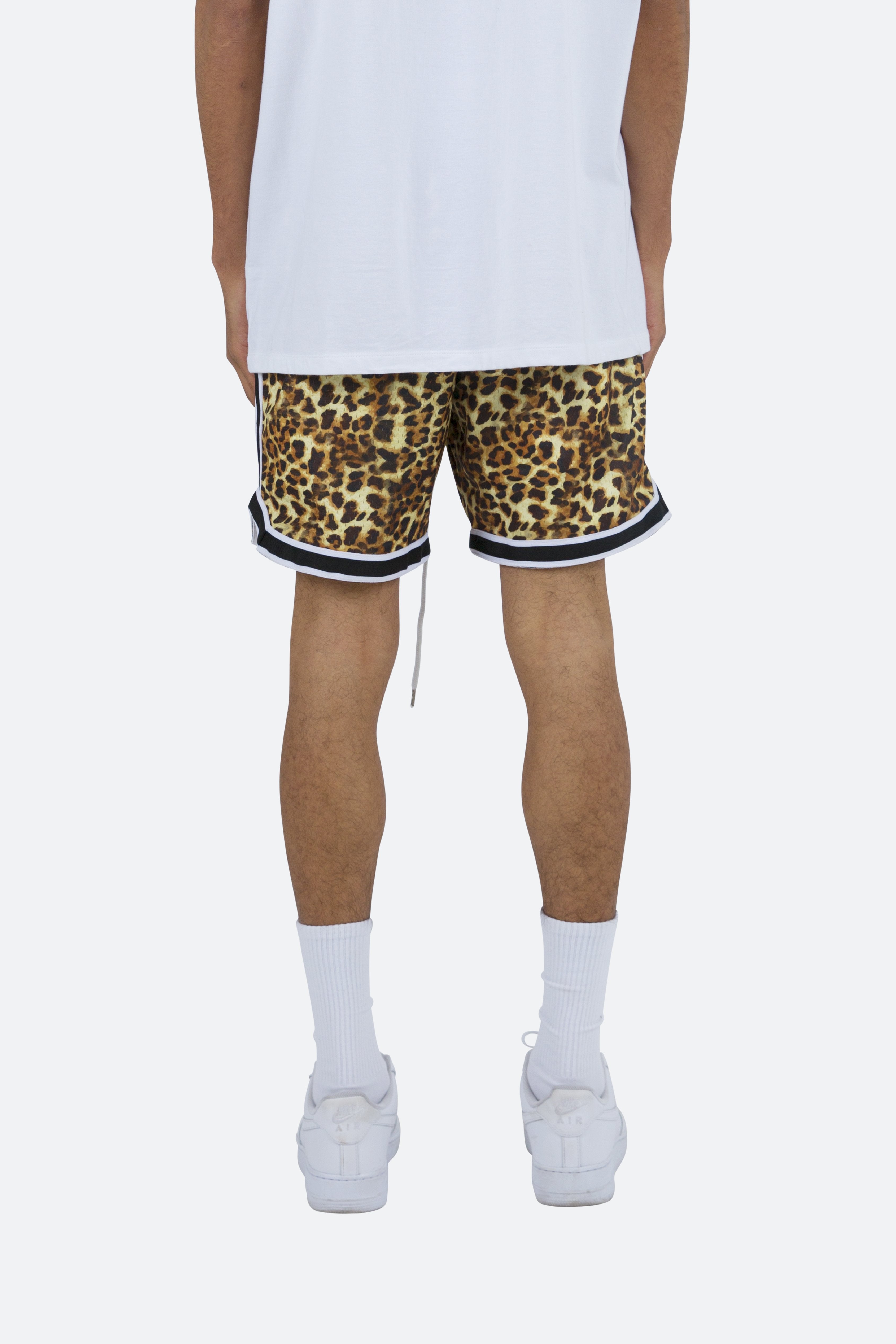 Leopard Basketball Shorts - Orange/Black