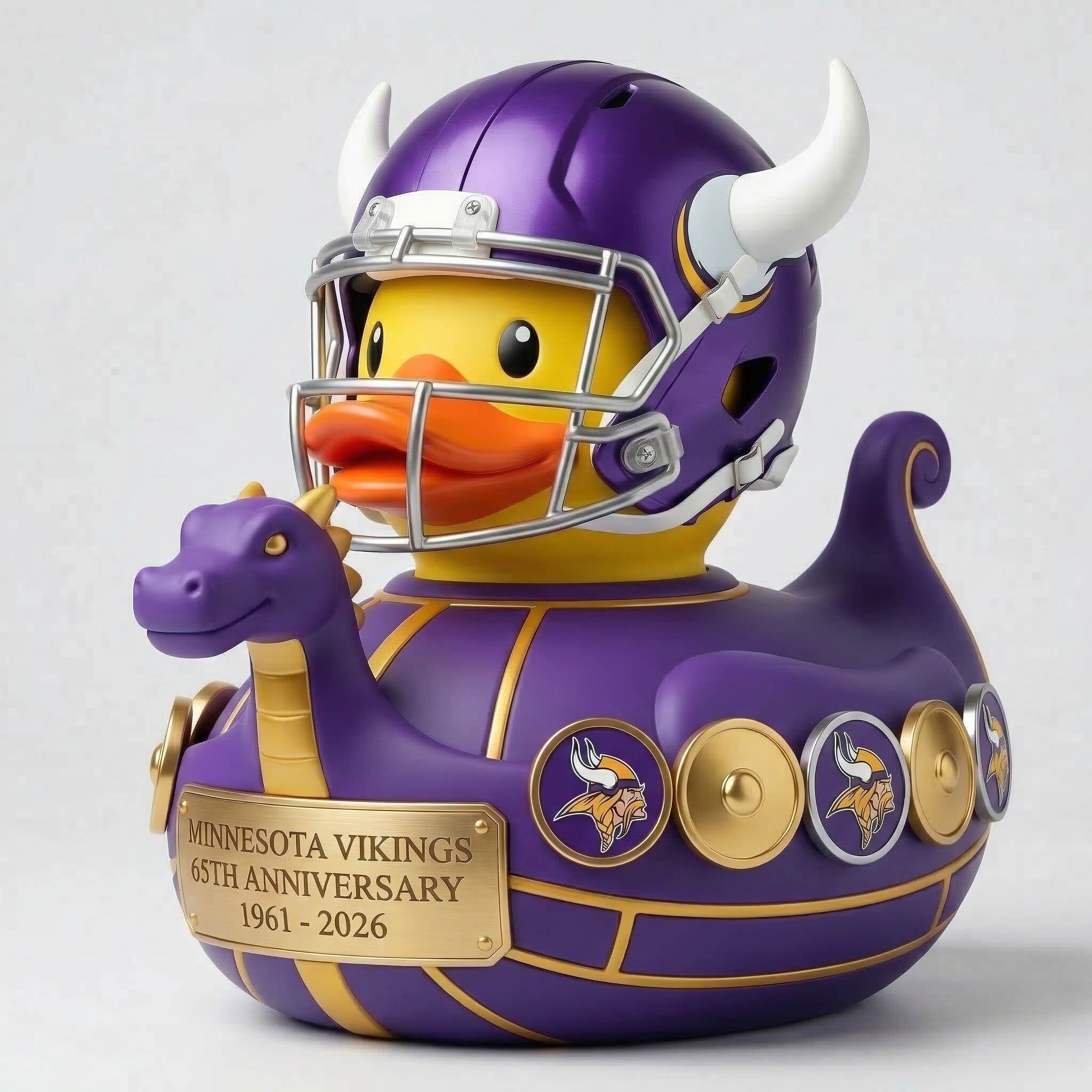 Minnesota Vikings 65th Anniversary Tribute Duck