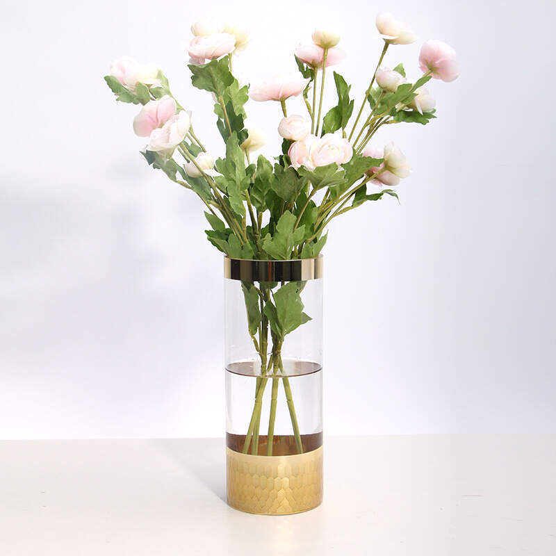 Glass Vase Modern Transparent Hydroponic Flower Vase Home Decoration Ornaments