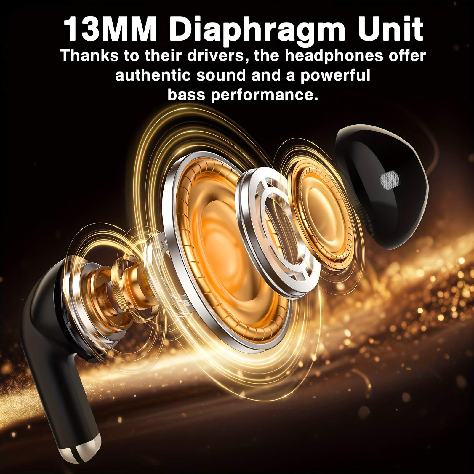 [Wireless Earbuds] 5.4 Wireless Earbuds | Wireless Earphones with Dual Mic, Noise Reduction, Automatic Identification Pairing and Long Standby Time
