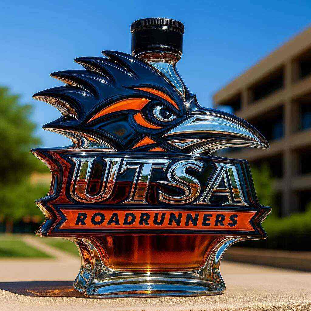 UTSA Roadrunners Whisky Bottle