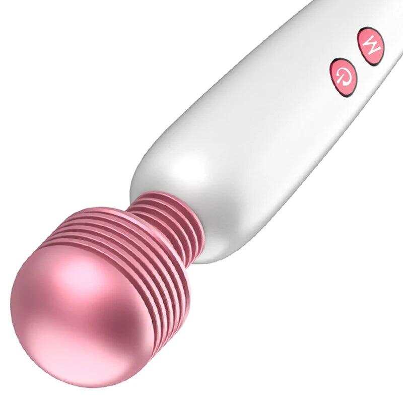6-Speed USB Rechargeable G-Spot Vibrator – 19×3.5cm with Clitoral Stimulation & Head Attachments