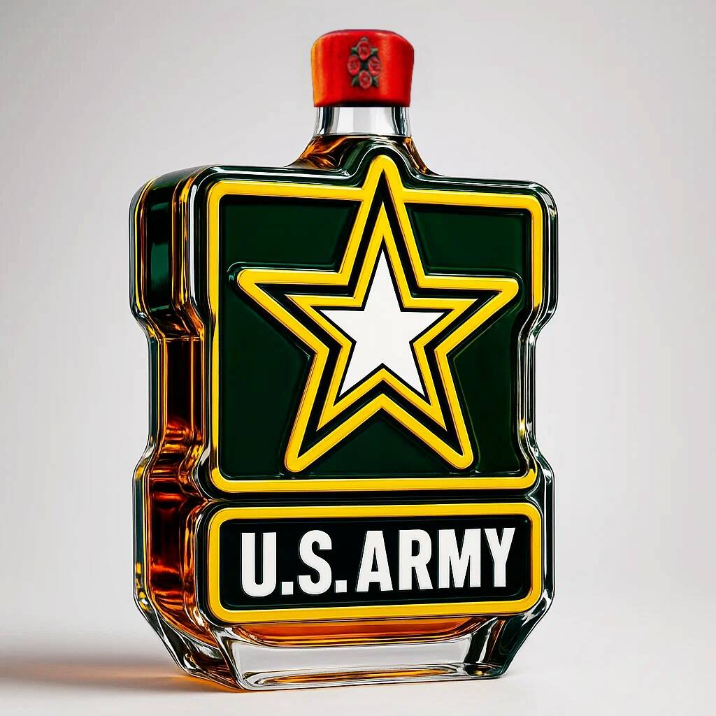 US Army 250th Anniversary Whiskey Bottle