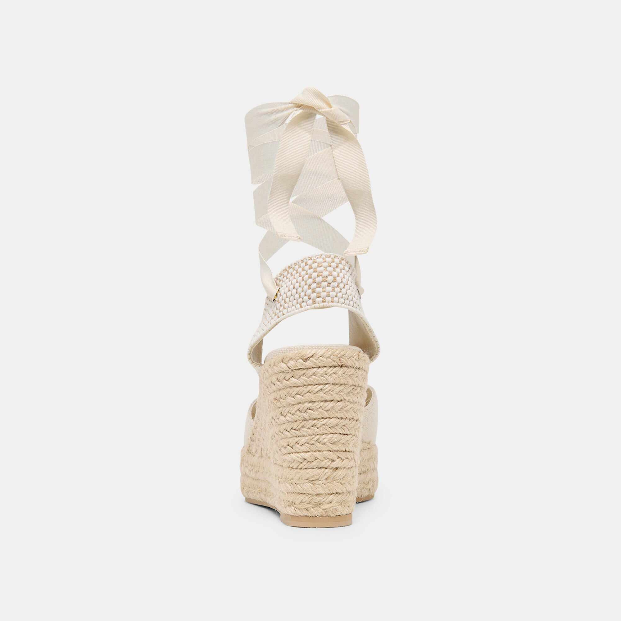 NOURA WEDGES ECRU LINEN
