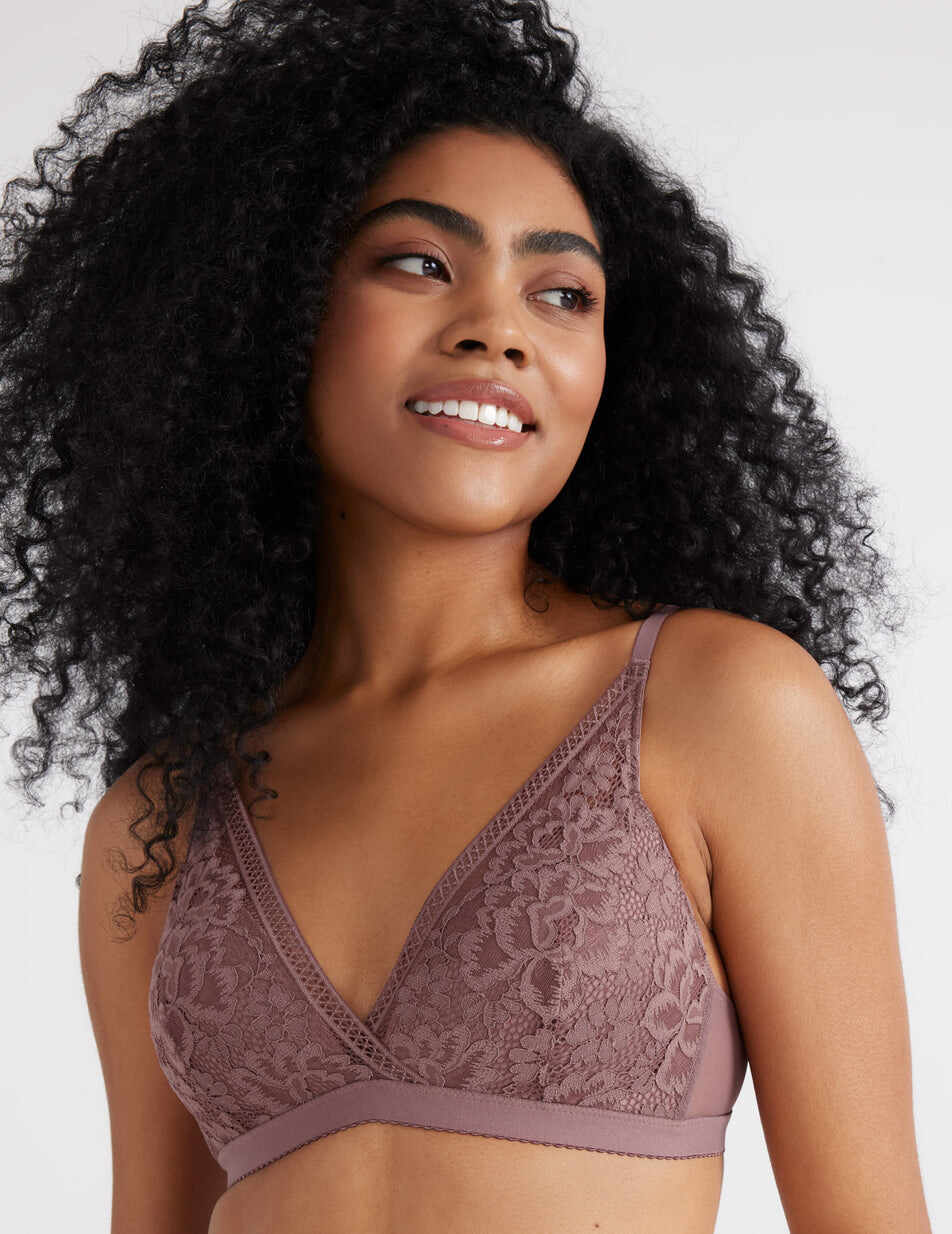 Lace Deep-V Bra