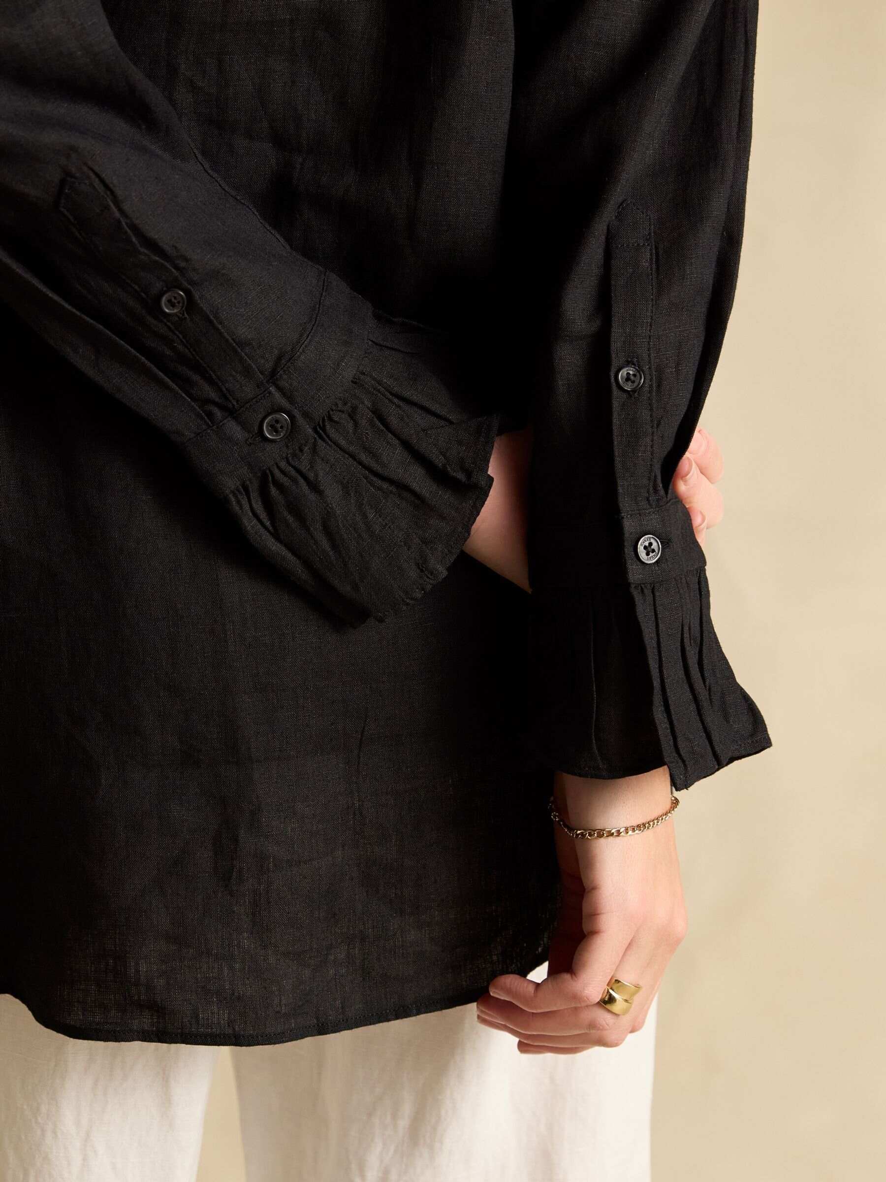 Dakota Black 100% Linen Shirt