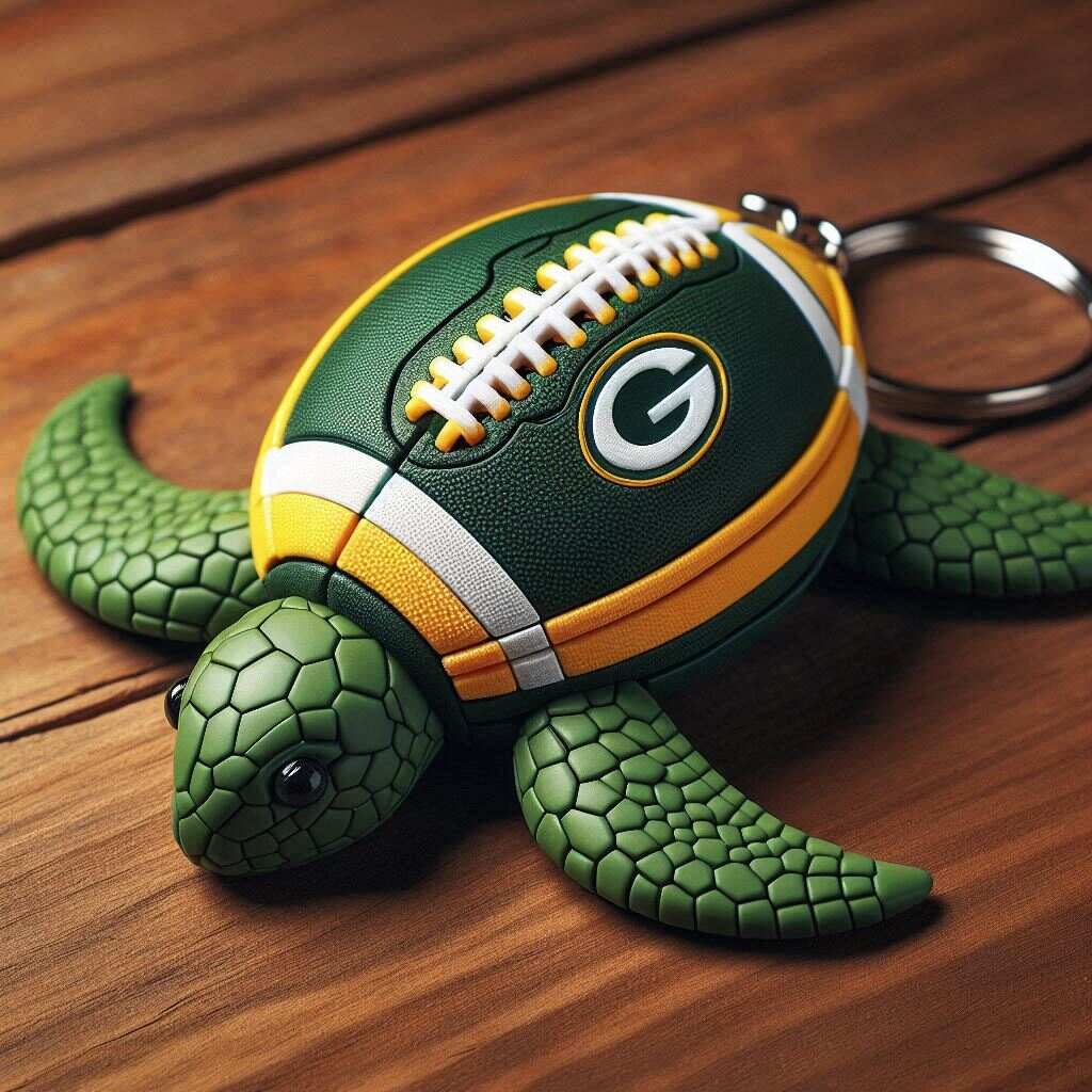 🐢🏈Football Turtle Keychain