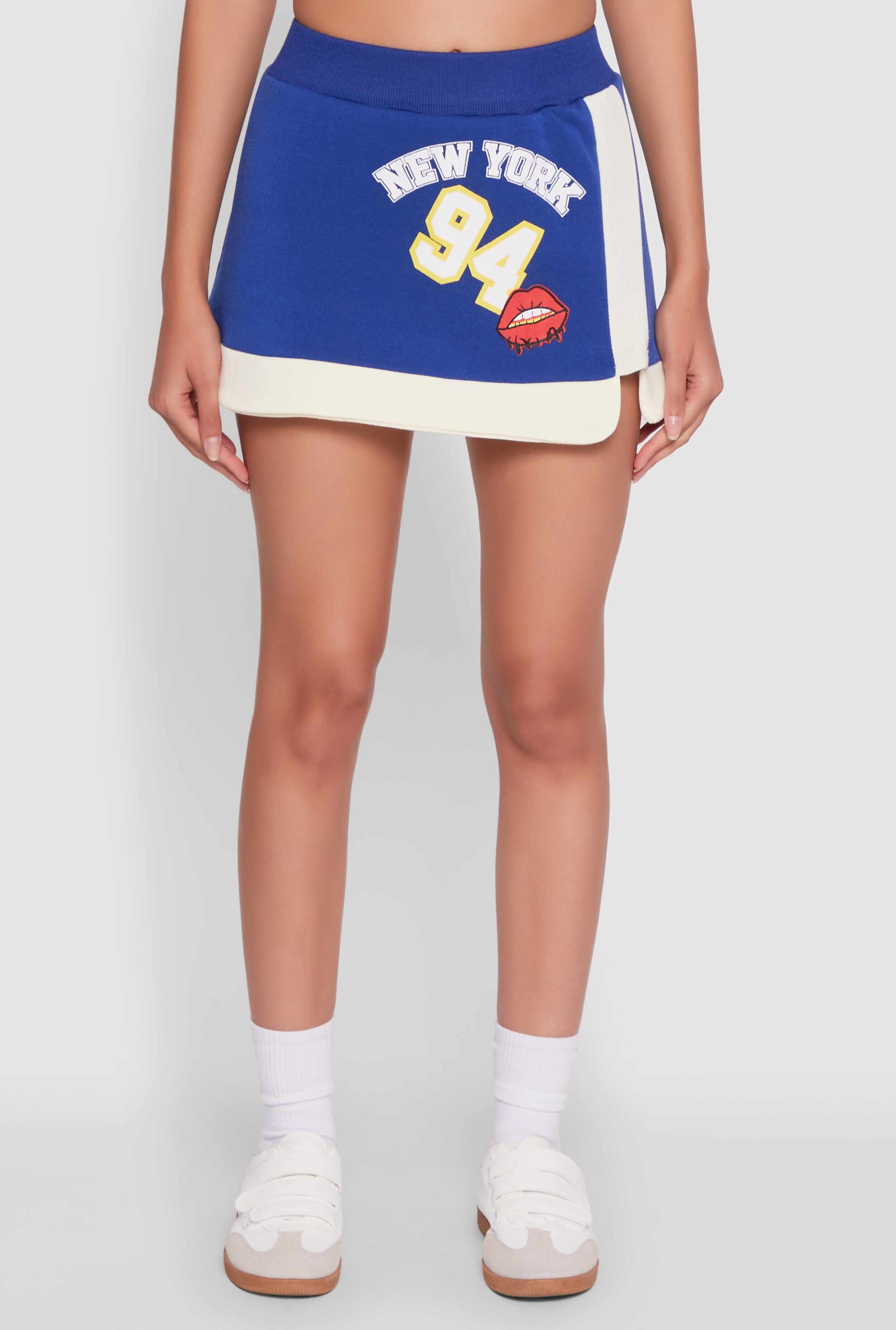 New York 94 Graphic High Waisted Skort