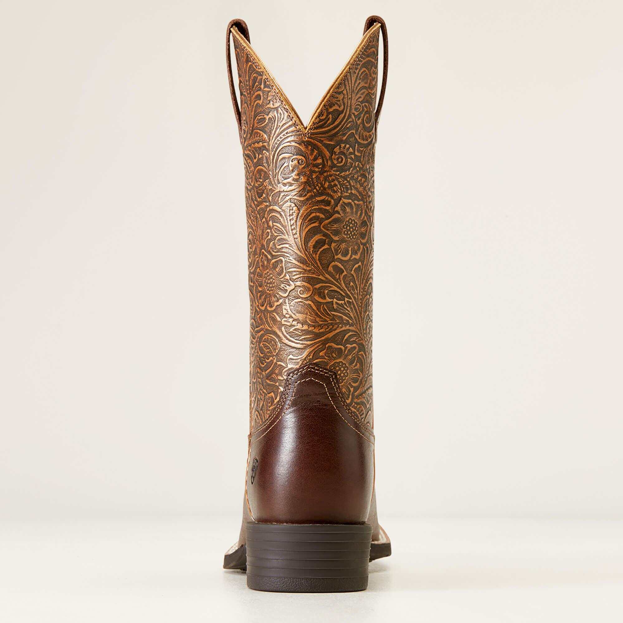 Round Up Wide Square Toe Western Boot