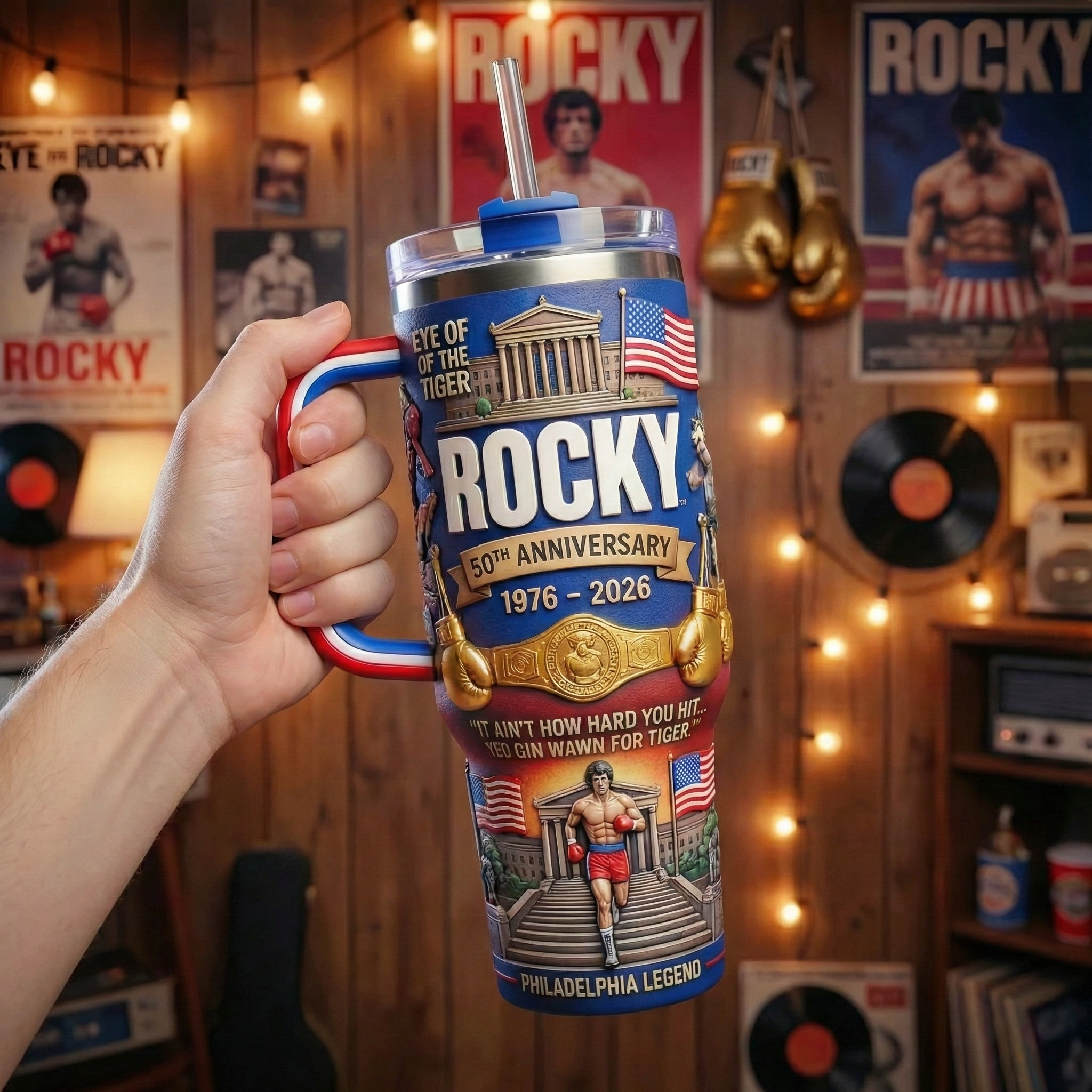 Rocky 50th Anniversary Commemorative Tumbler
