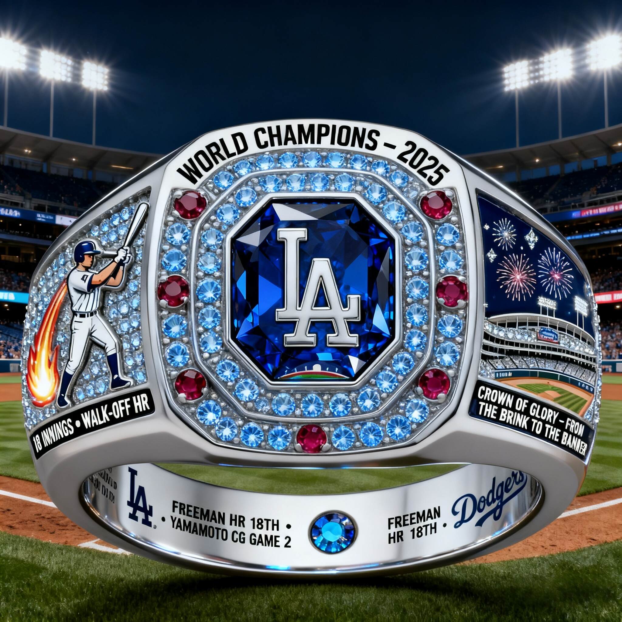 Los Angeles Dodgers 2025 Faith Ring – Champions of Spirit Edition