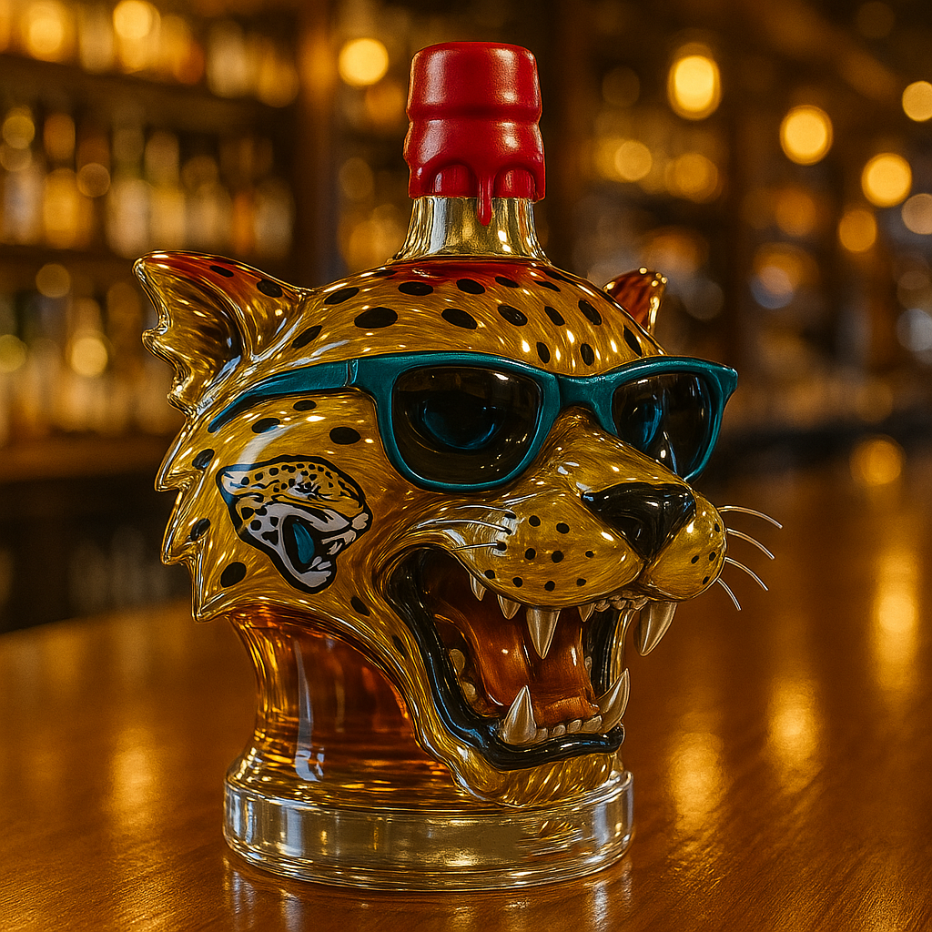 Jacksonville Jaguars Whisky Bottle