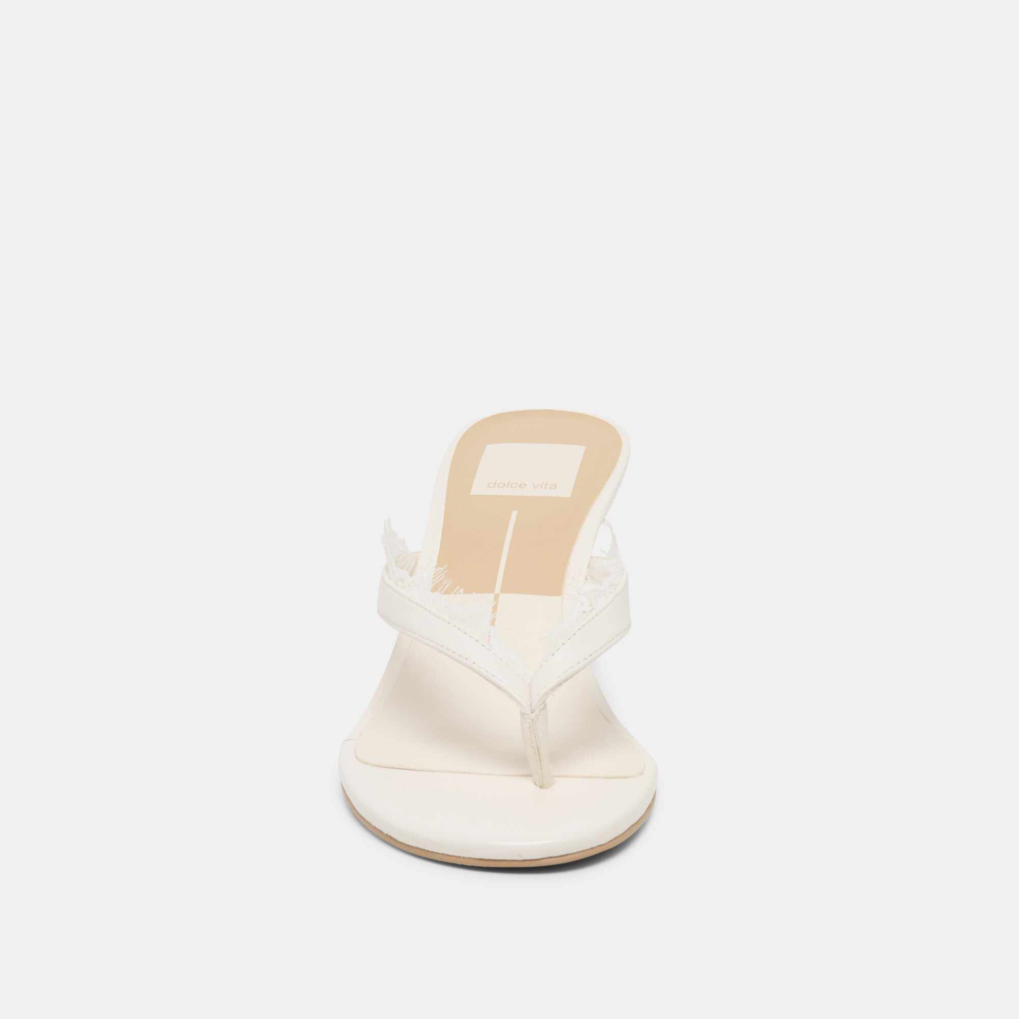 DAKSIE LACE HEELS TRUE WHITE LEATHER