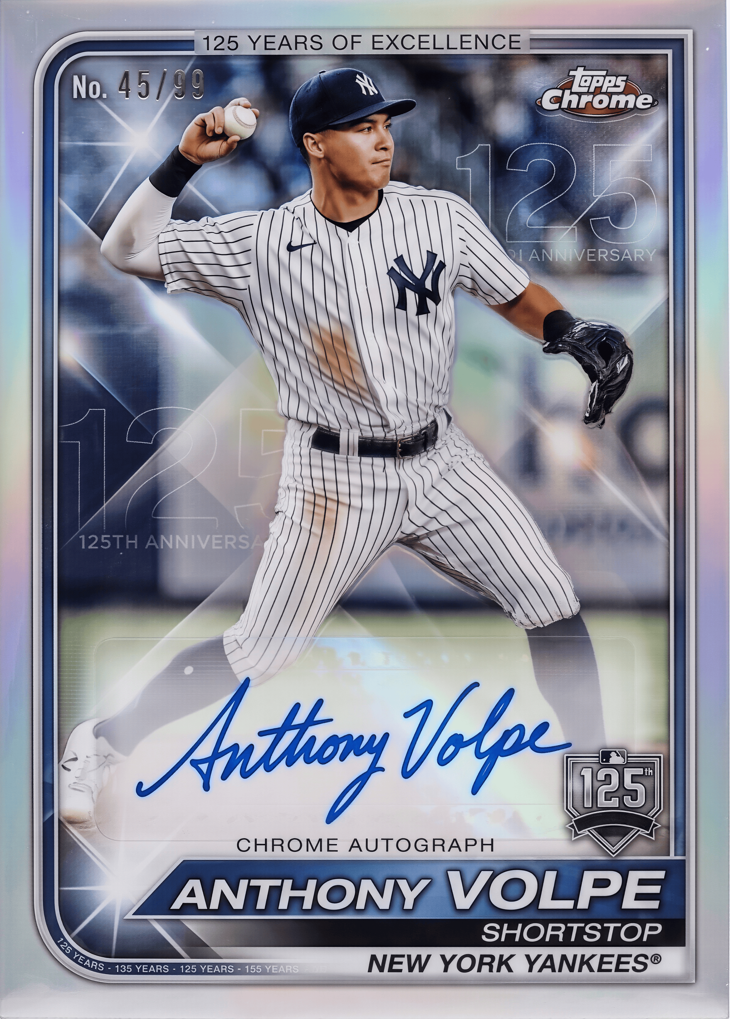 2026 New York Yankees 125th Anniversary Trading Cards Hobby Box