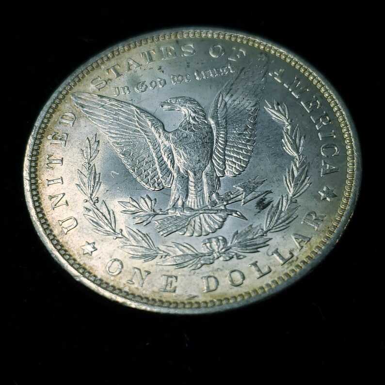 1888 Morgan Silver Dollar  AU/BU - nice color on the edges!      Lot# 1240